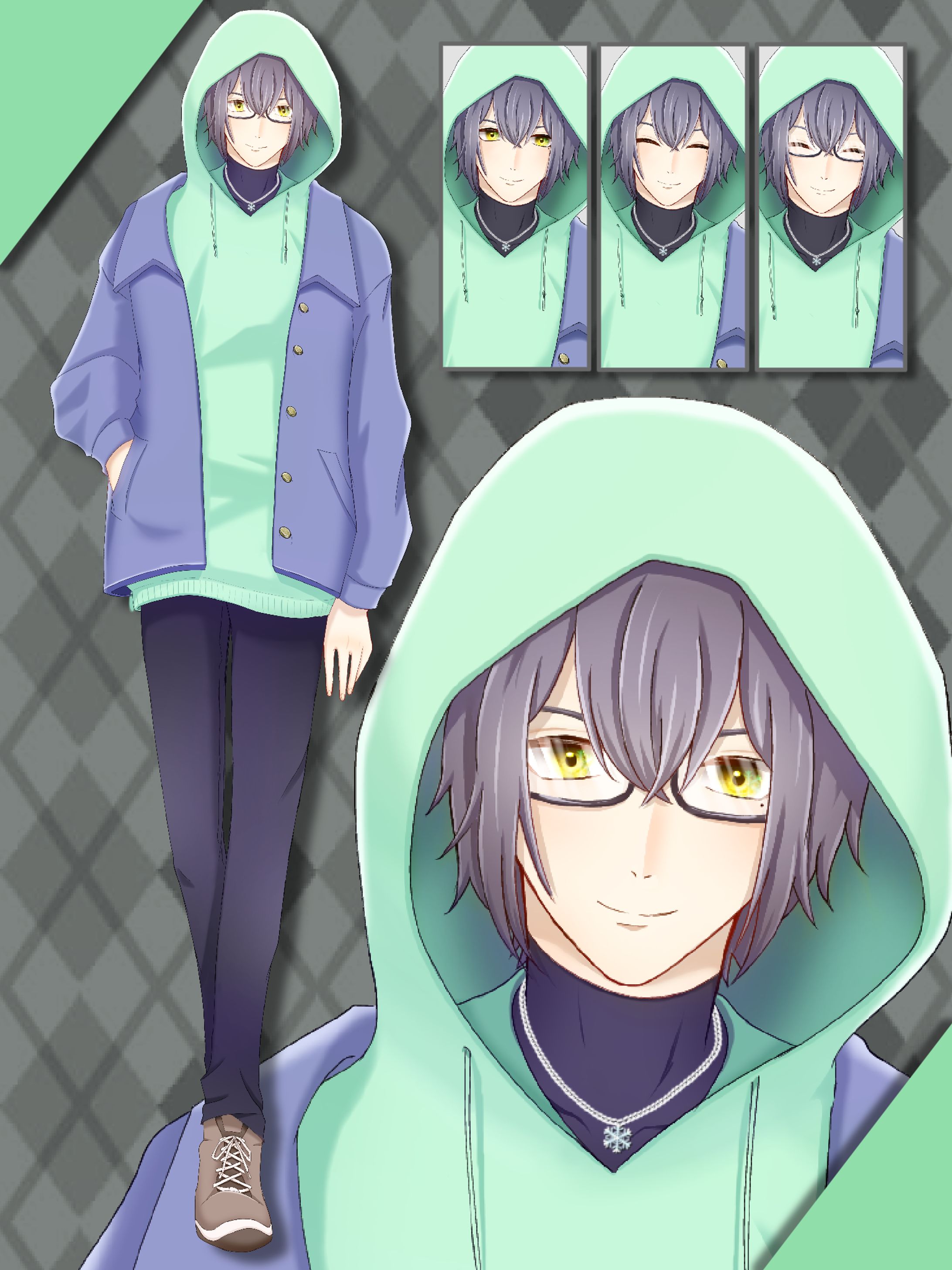 ILLUSTRATION┊︎冰雪梨 立ち絵-1