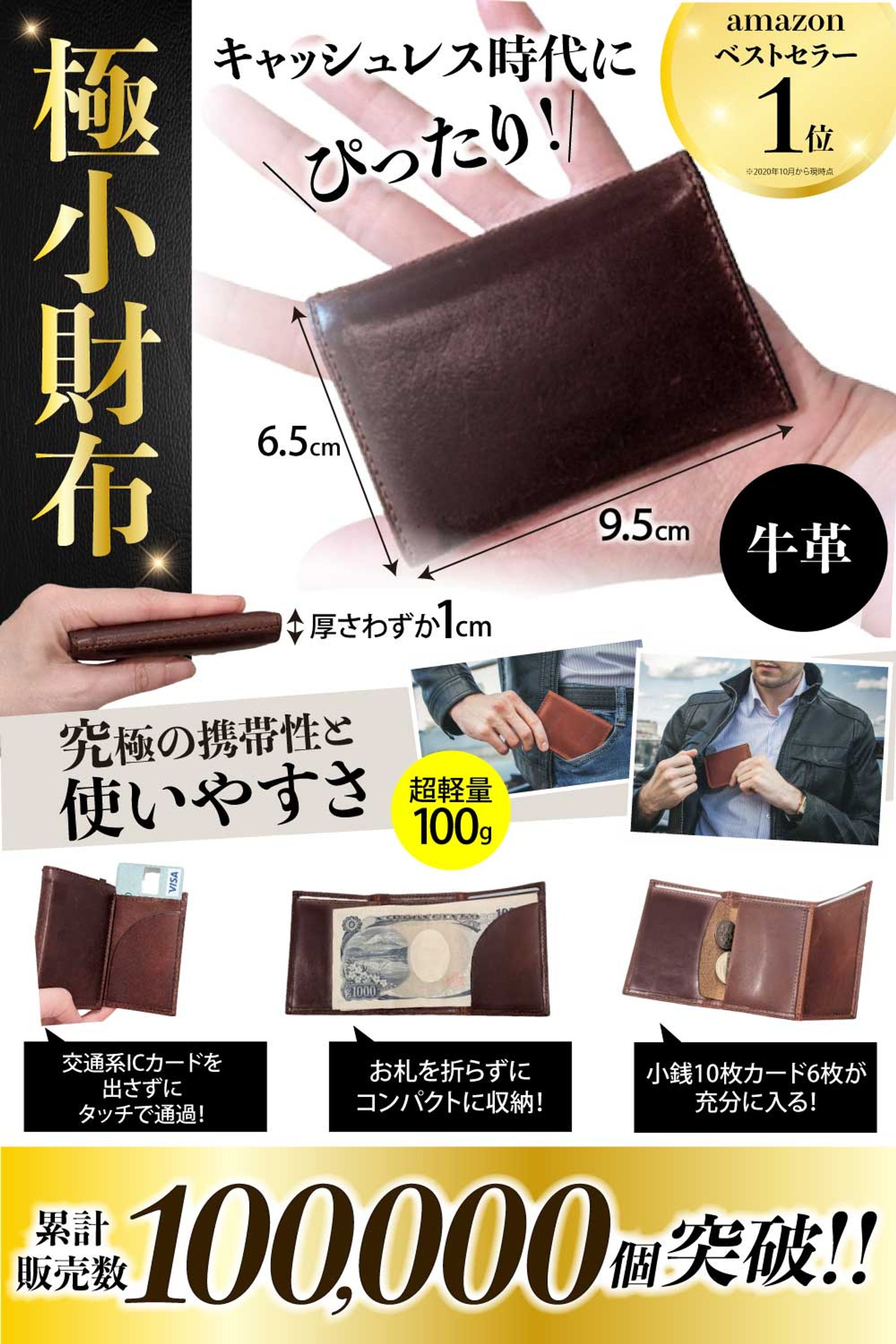 Amazonカタログ　メンズミニ財布-1