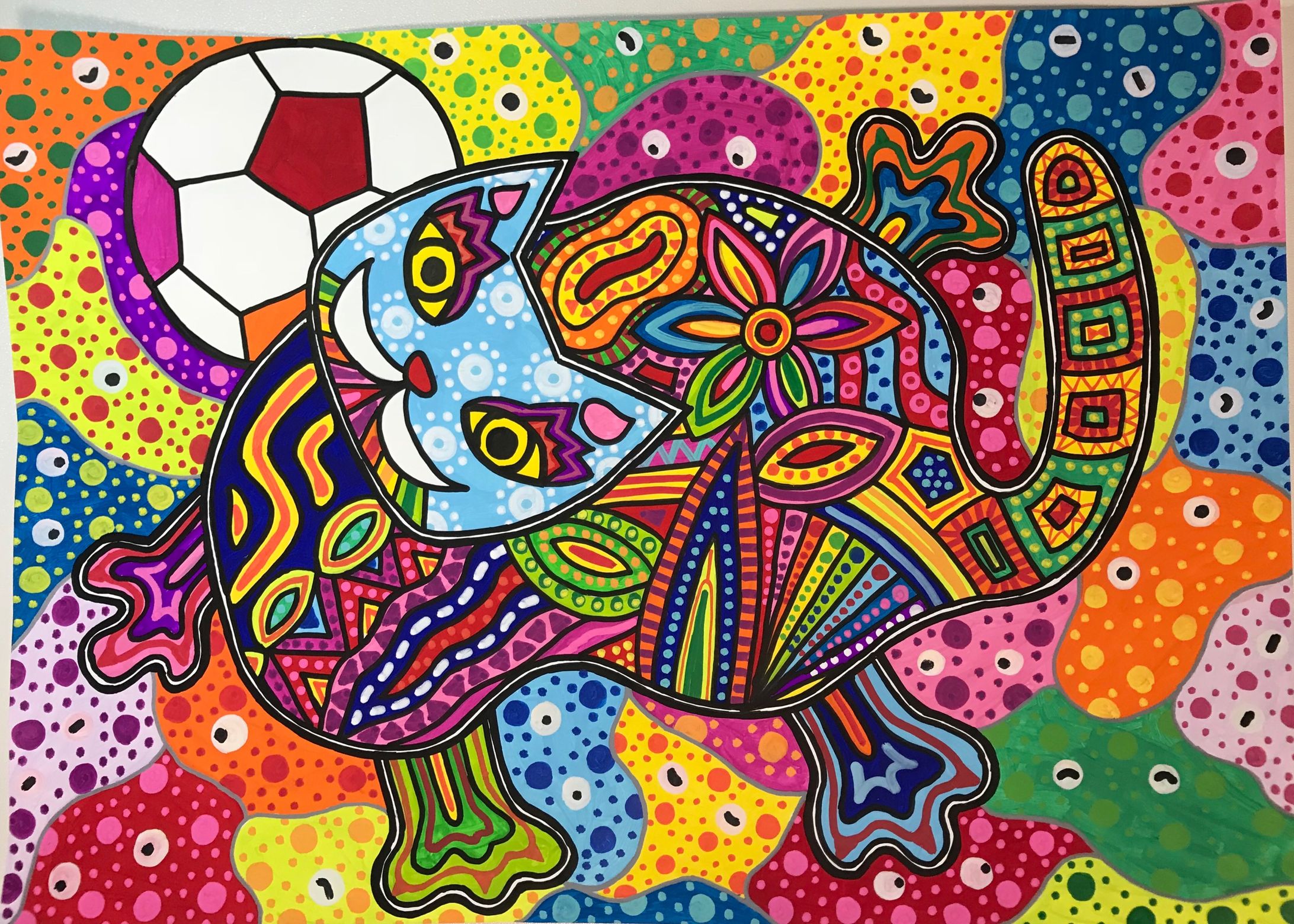 ネコのサッカー-1