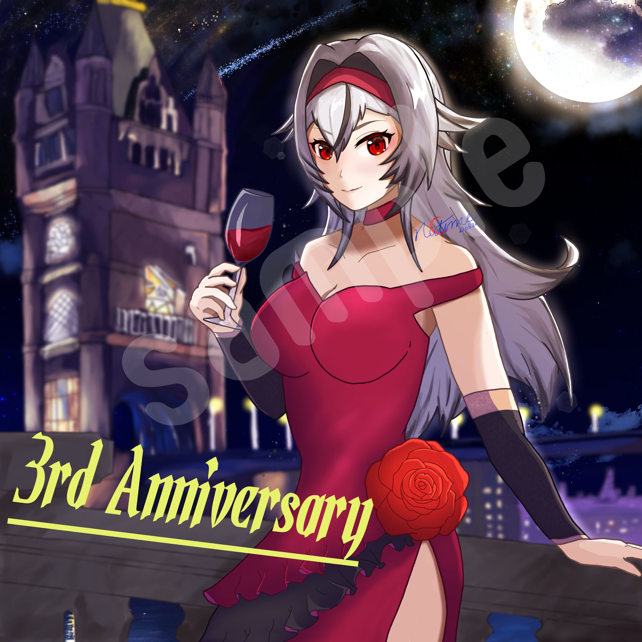 Vtuber 堂本真弘 3周年記念ファンアート-1