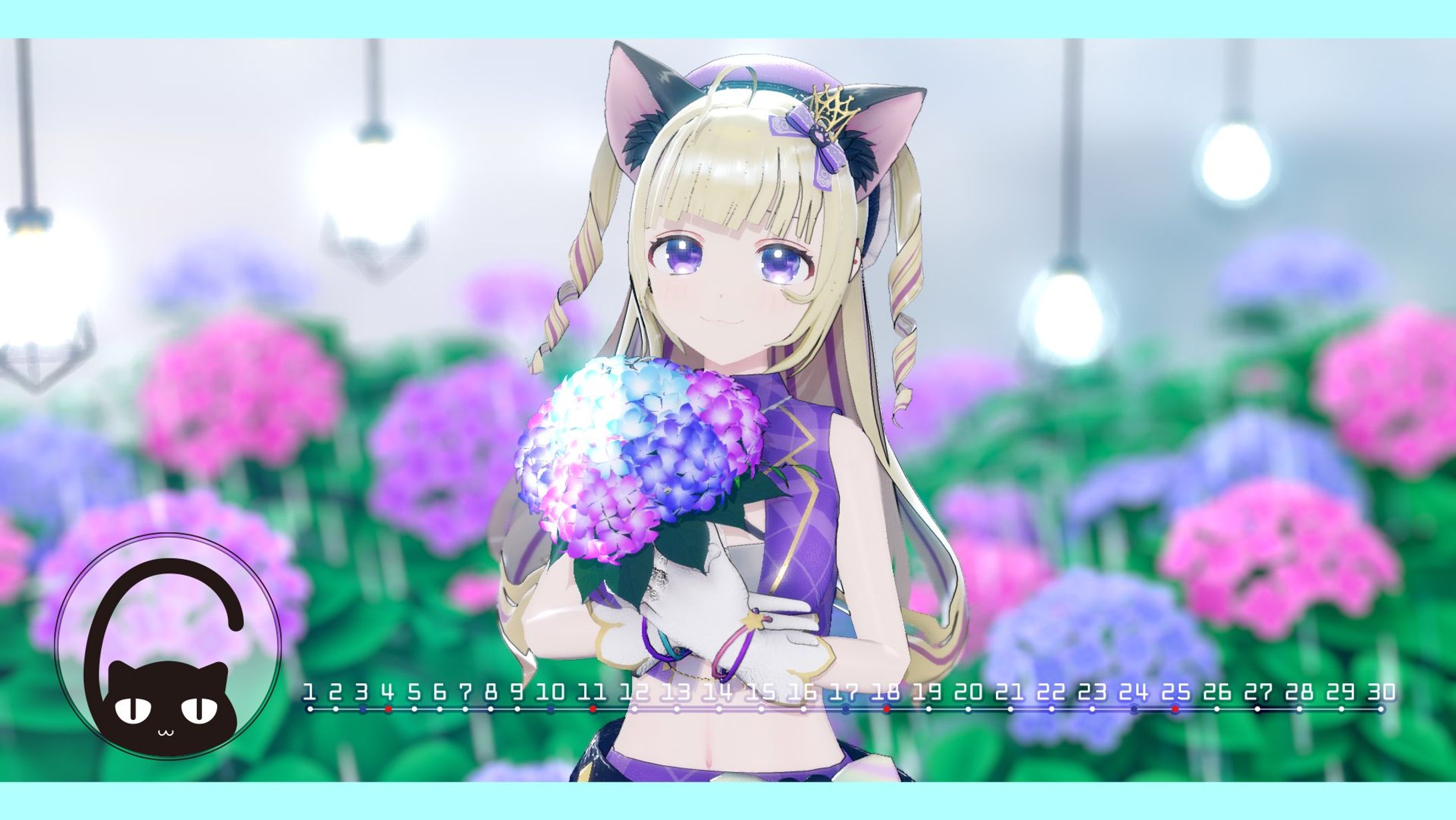 Vtuber月めくり 猫田リルカ(6月担当)-1