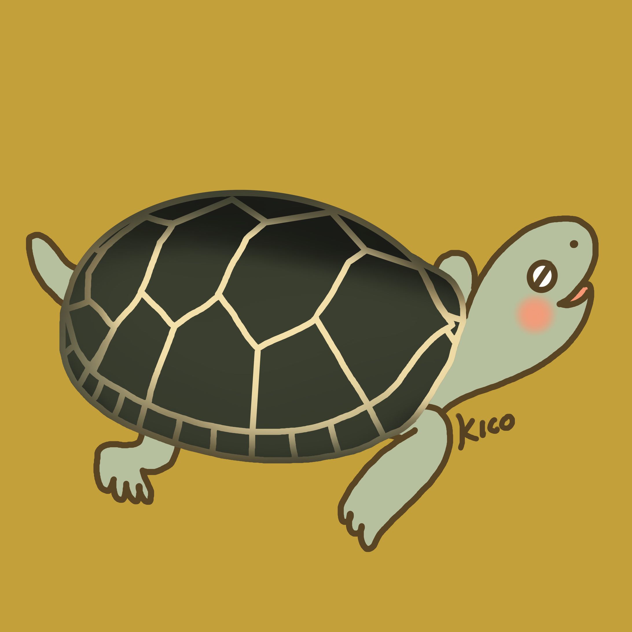 水の生き物／デフォルメ-1