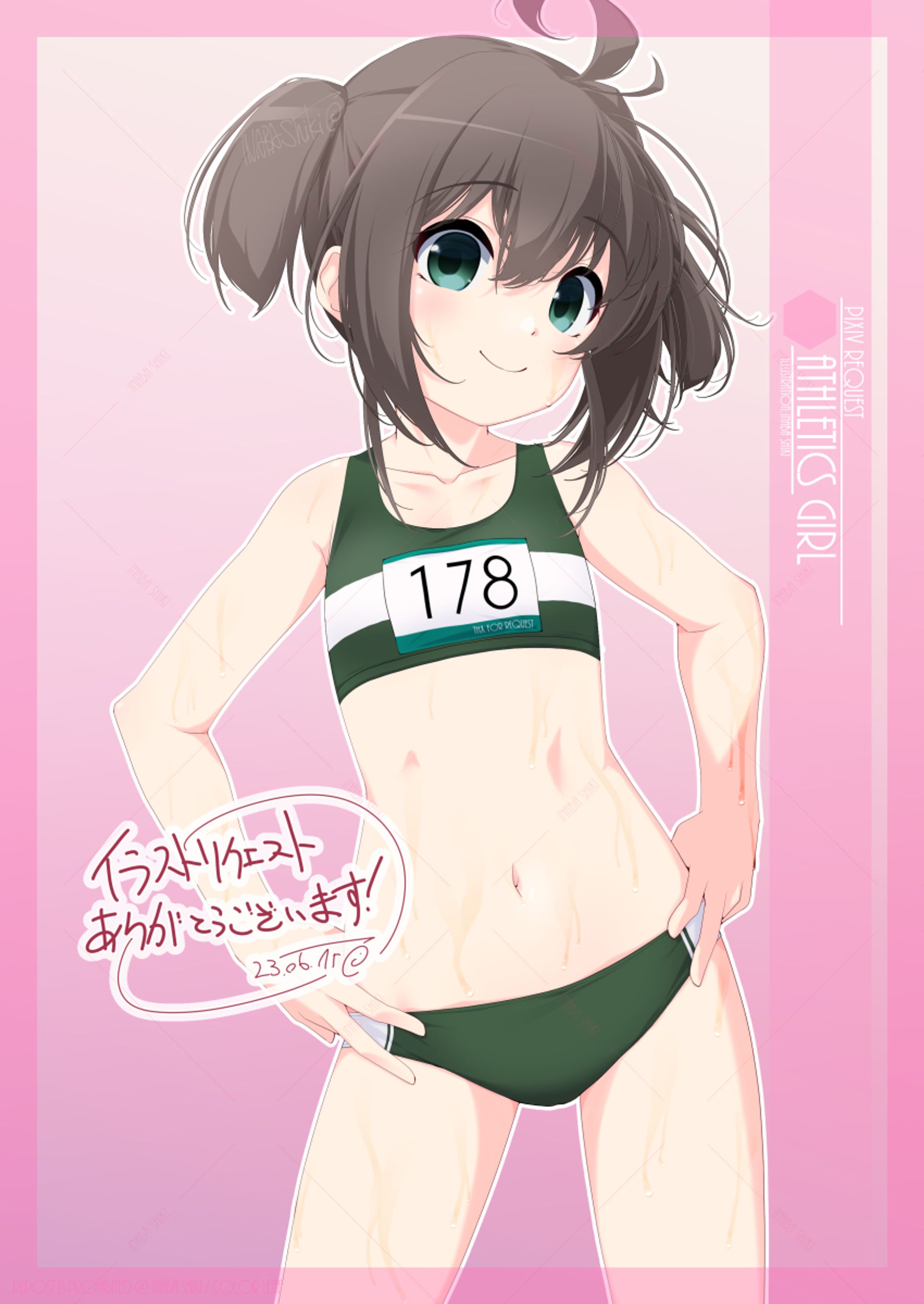 リクエスト「レーシングブルマの女子高生」230416-1