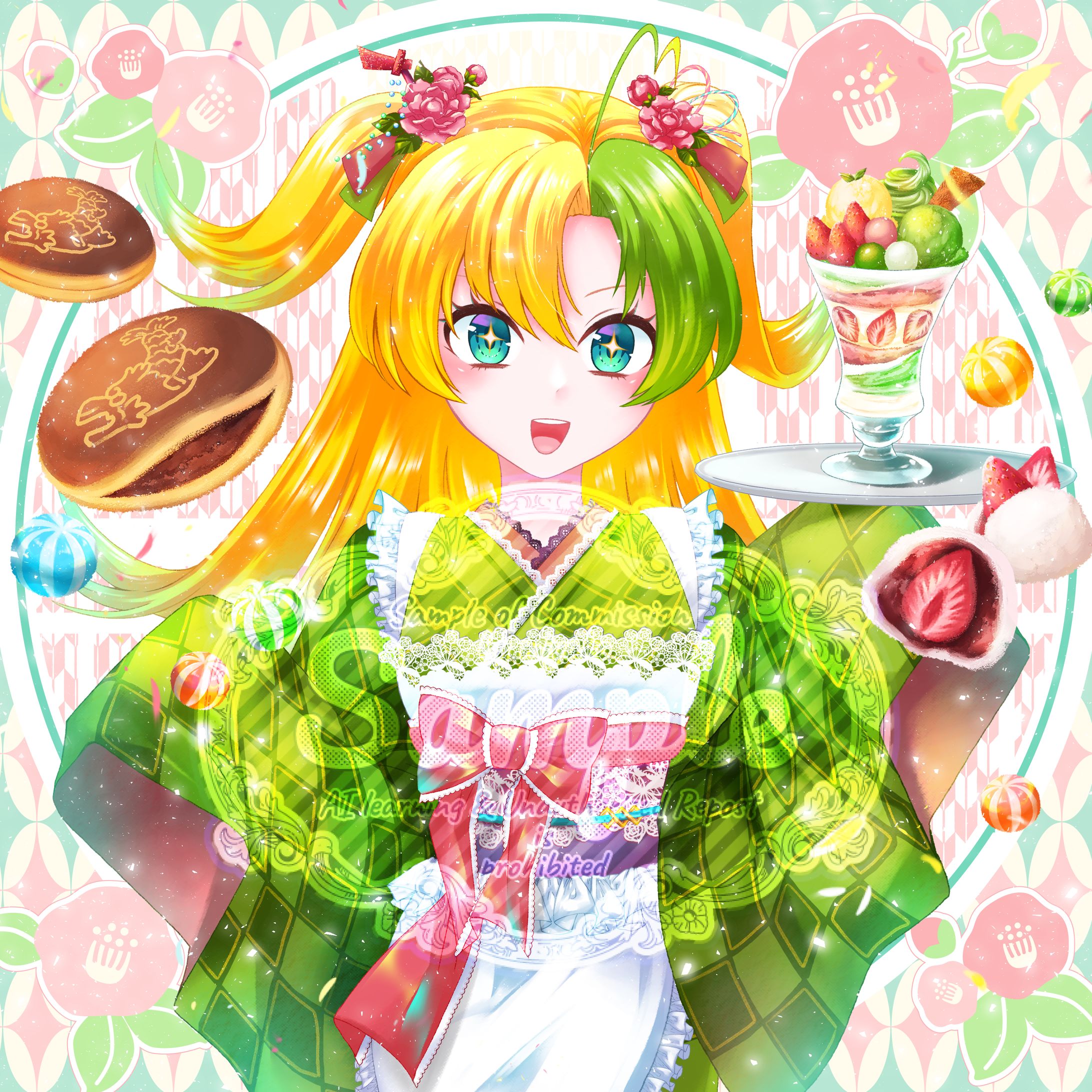 ⑅ ご依頼 ⑅ イラスト ⑅ 和風メイド-1