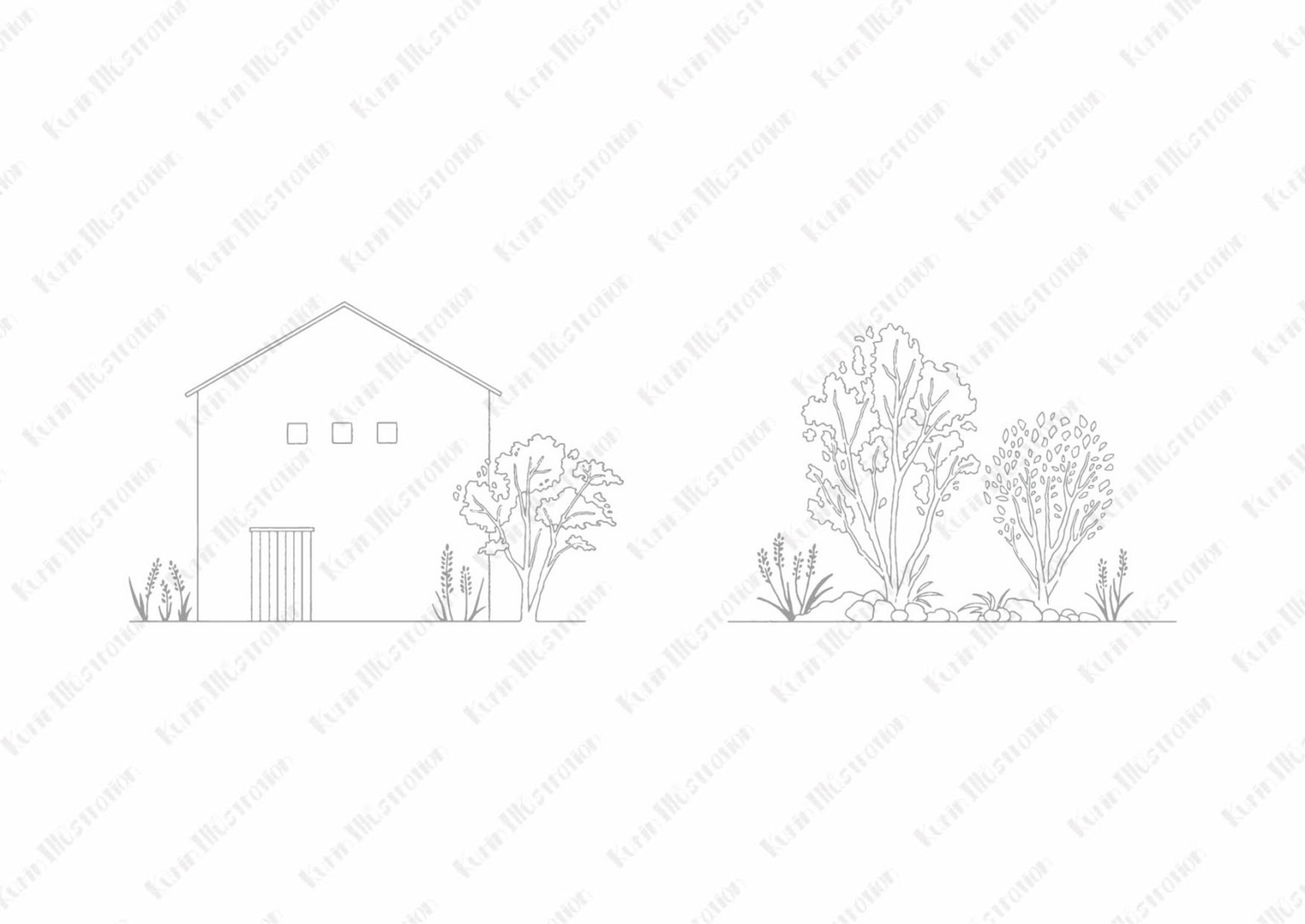 LPサイト用　モノクロカットイラスト-1