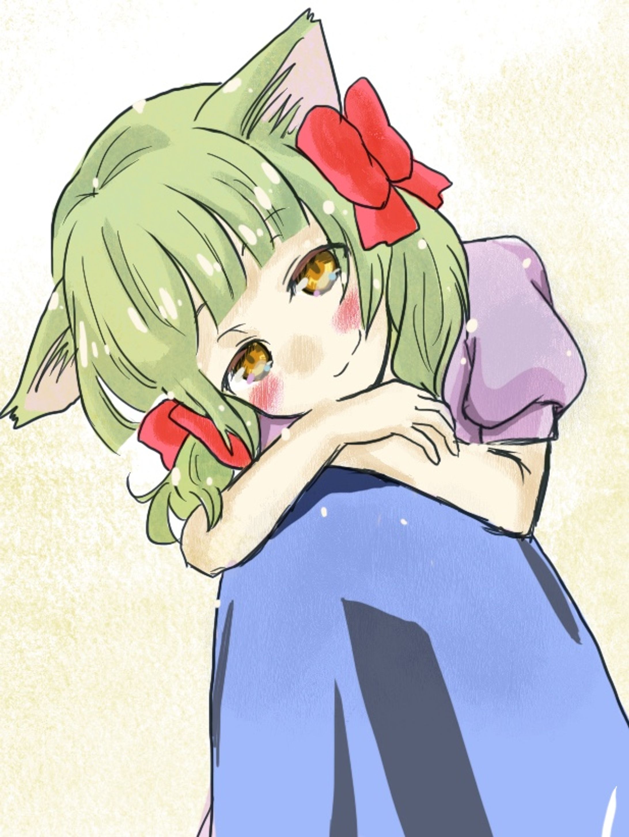 創作イラスト　猫耳女の子-1