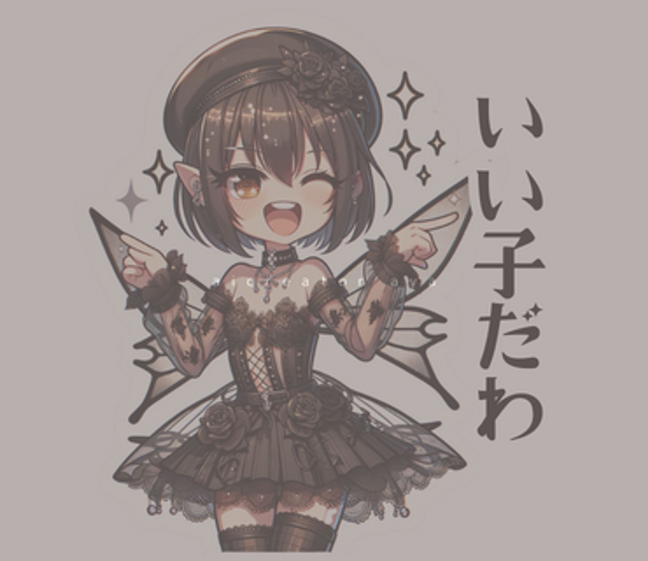 LINEスタンプ　妖精アーヤ様ちゃん-1