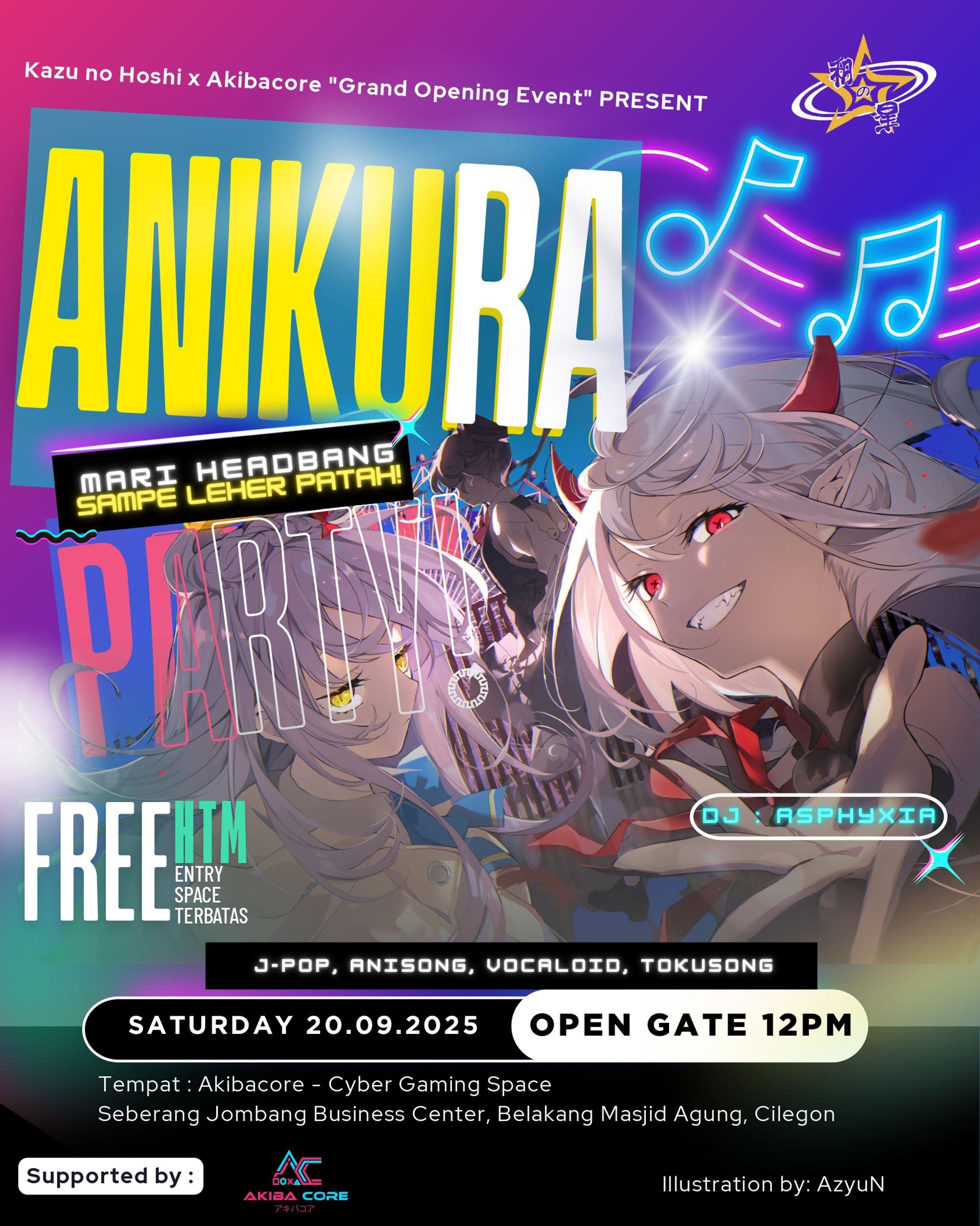 Anikura Party! "Mari headbang sampe leher patah!" Promotion Poster-1
