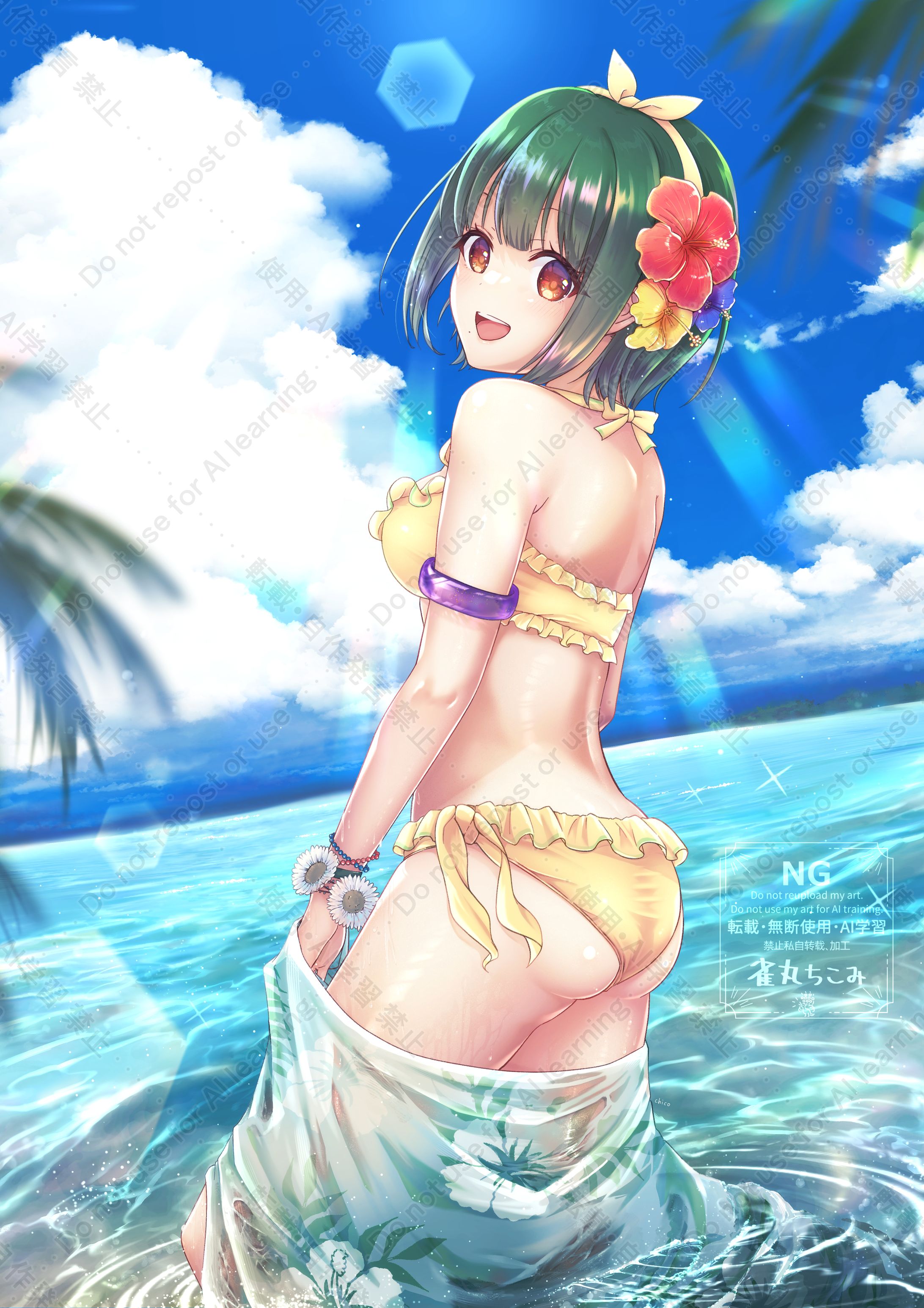 2025.01制作 水着イラスト 音無小鳥(アイドルマスター)-1