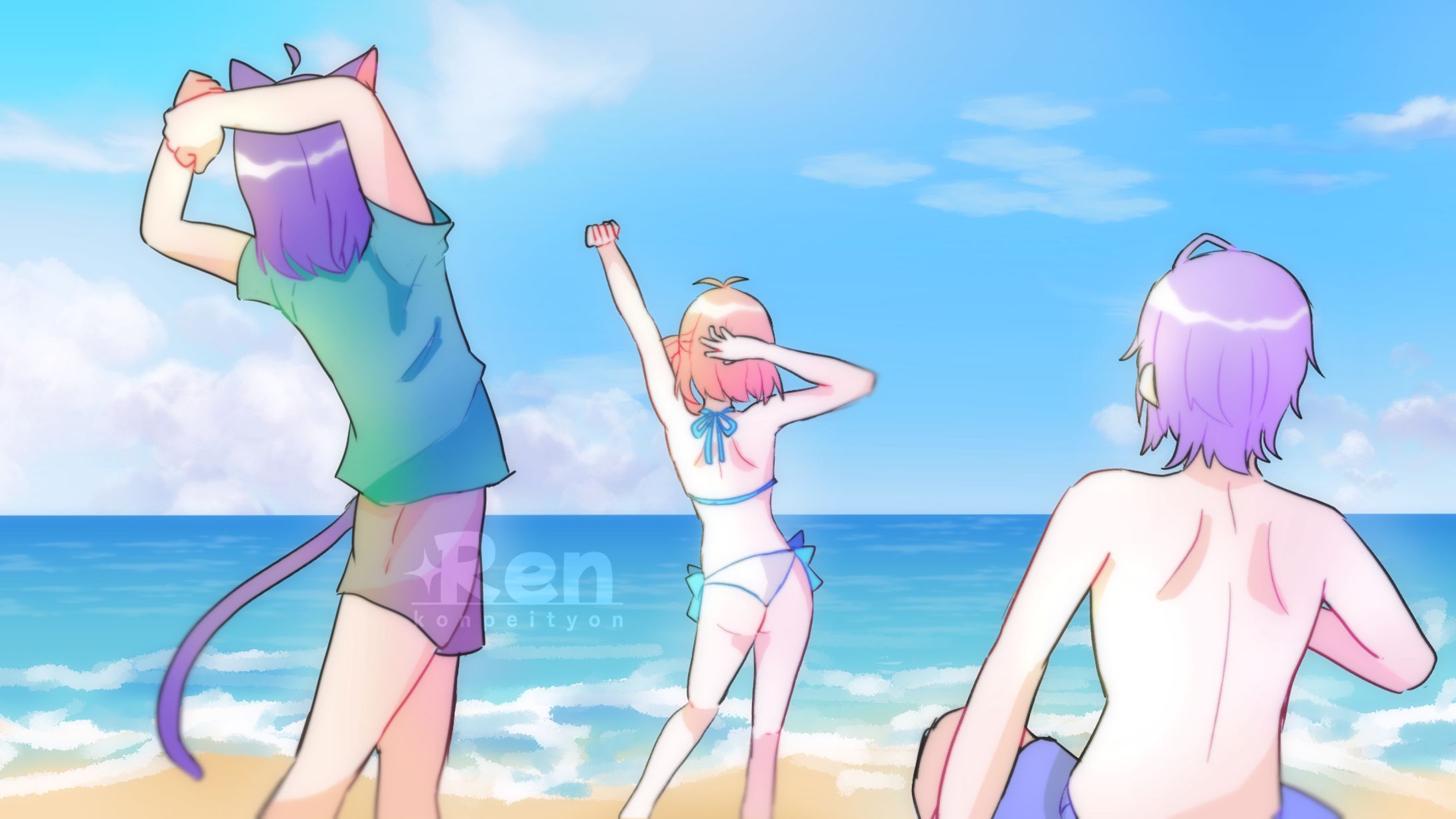 [2023] Beach Trip - Colored sketch-1