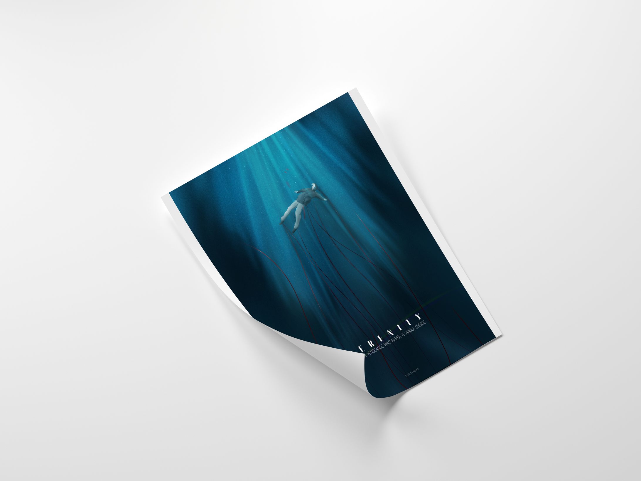 Serenity Aqua Hoshino - Illustration Poster-1