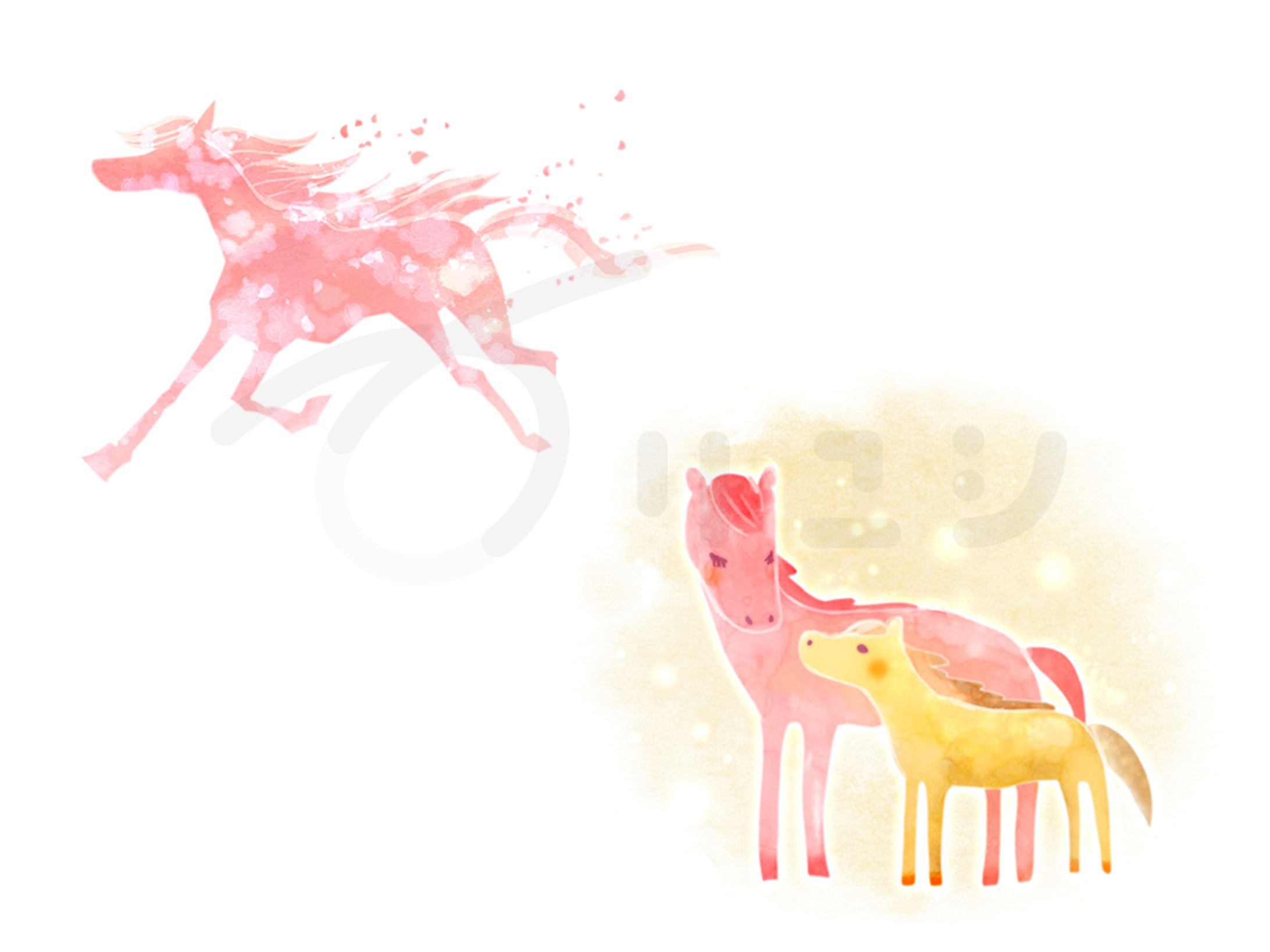 年賀状イラスト(女性)-1