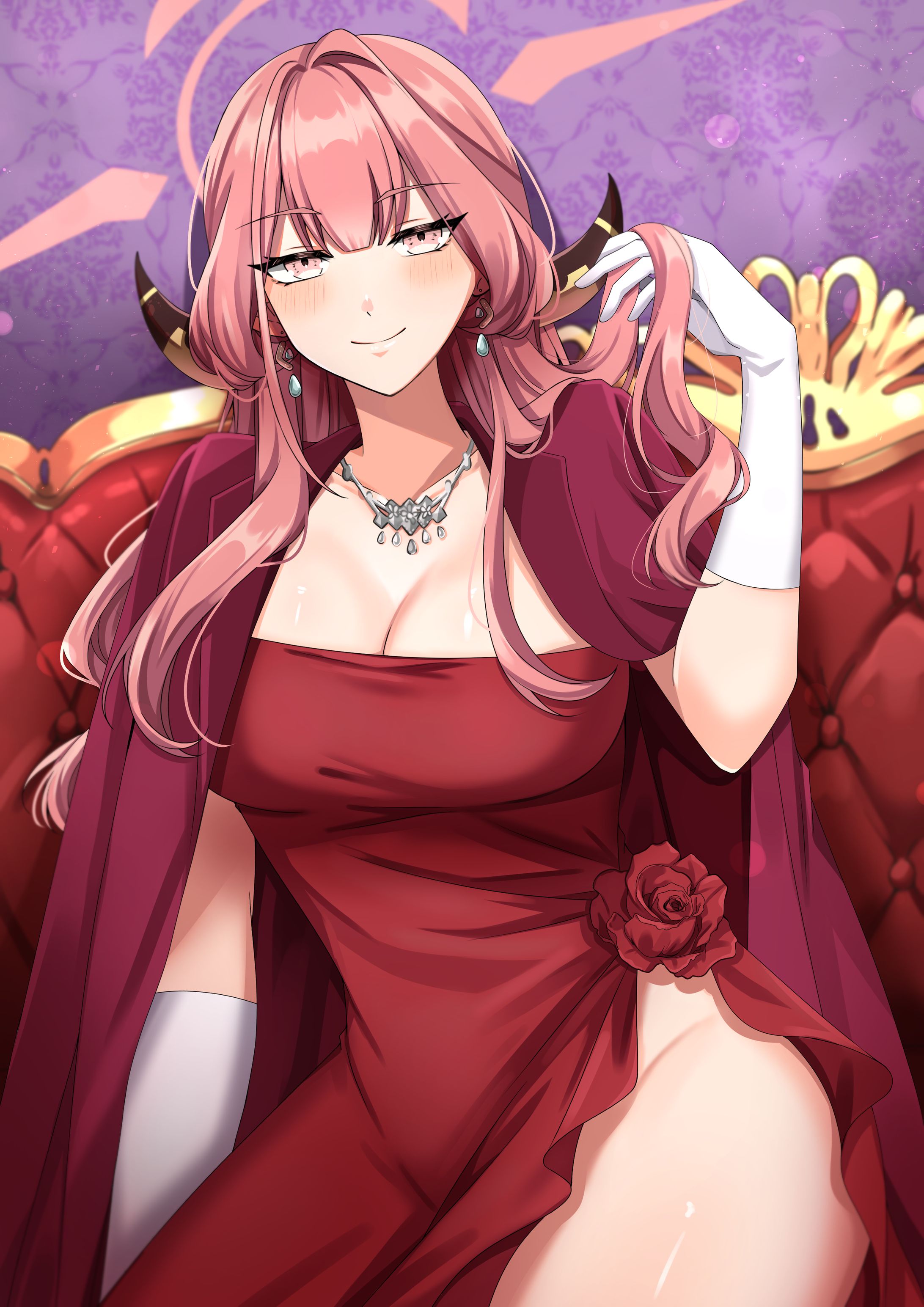 陸八魔アル(ドレス)-1