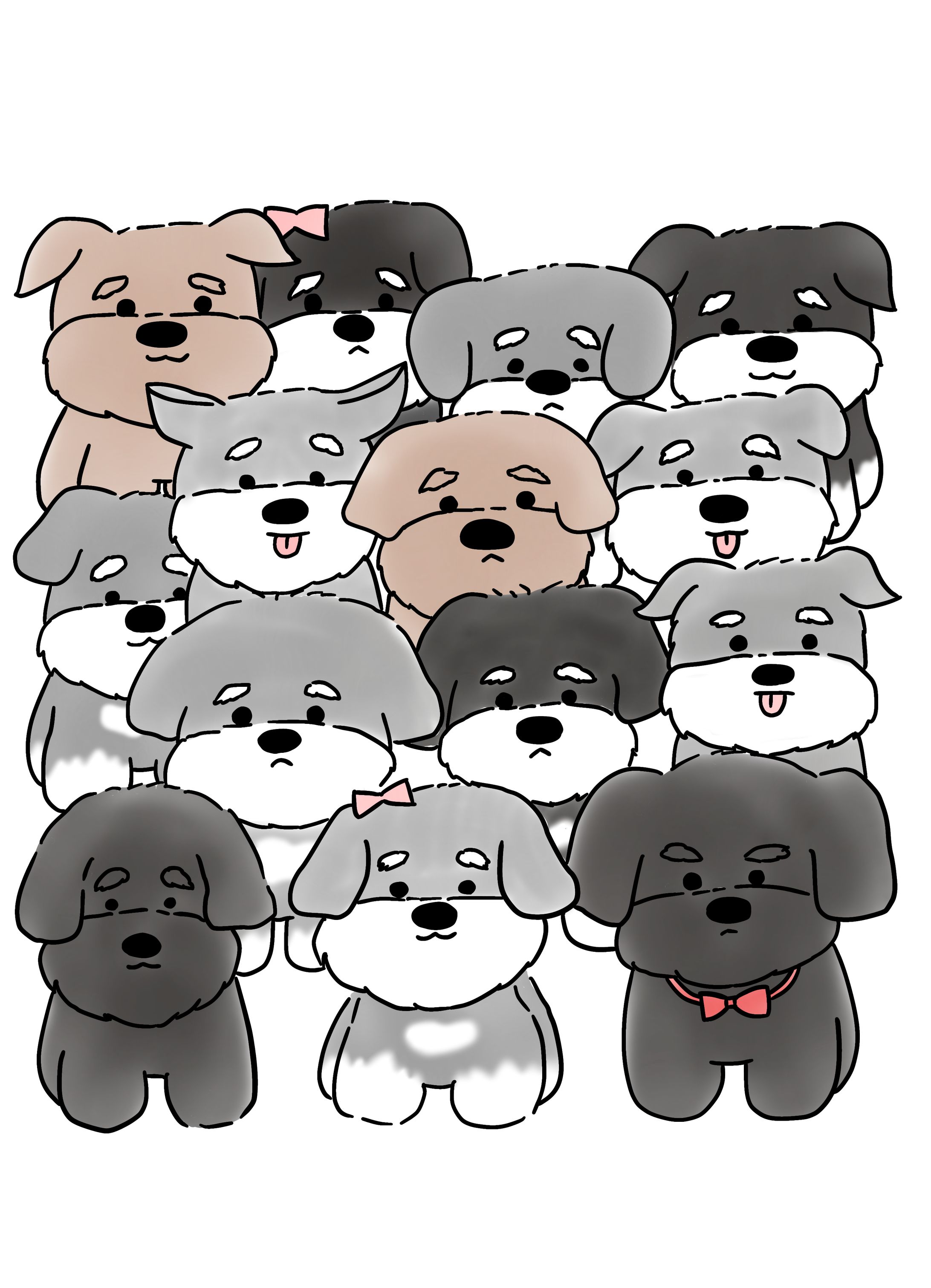 【実績】動物のデフォルメイラスト作成-1