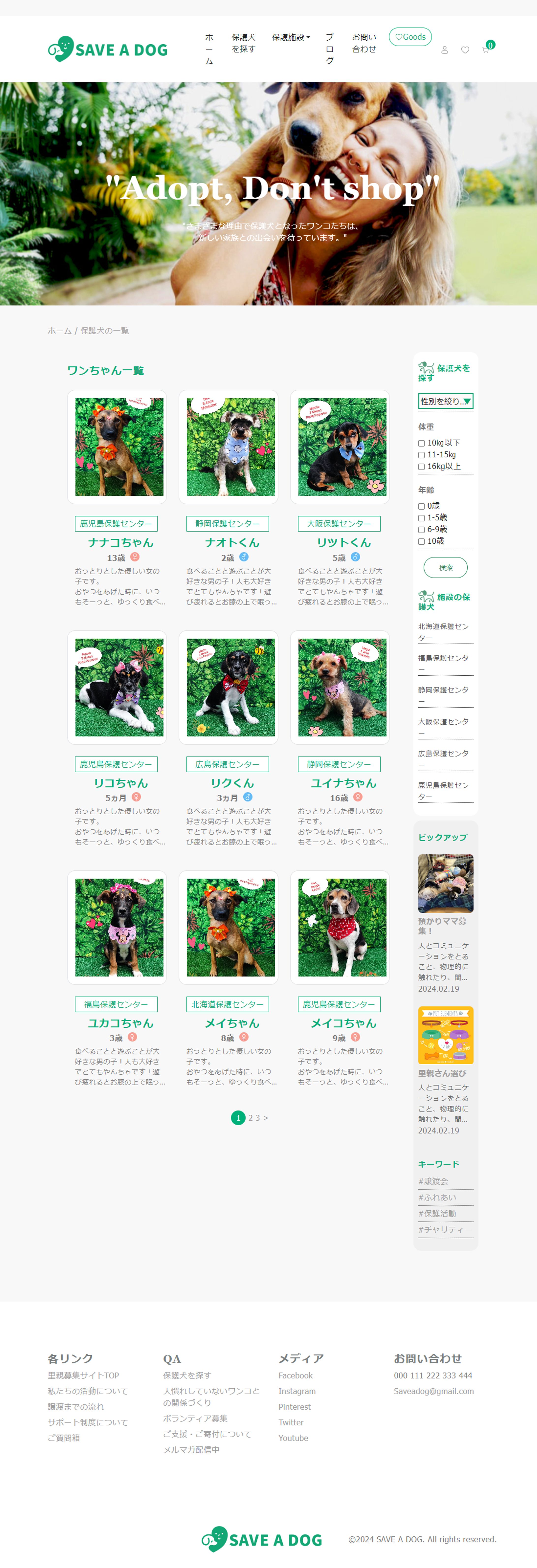 【Word Press】保護犬サイト(自作テンプレート)-1