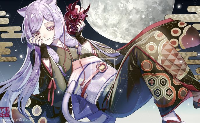 歌ってみた動画用一枚絵　眠猫あおい様