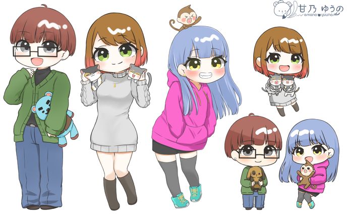ご依頼：ria style様グッズ用イラスト制作