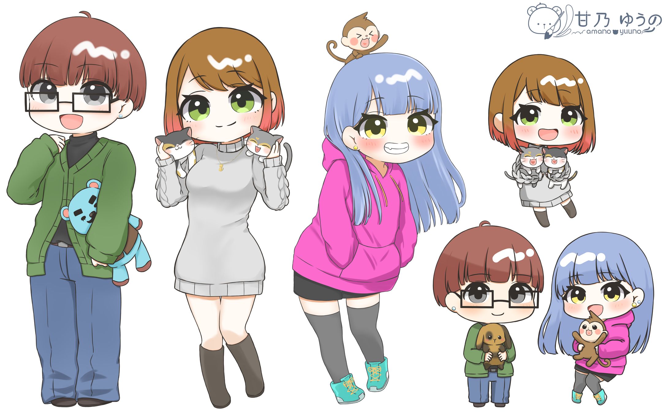ご依頼：ria style様グッズ用イラスト制作-1