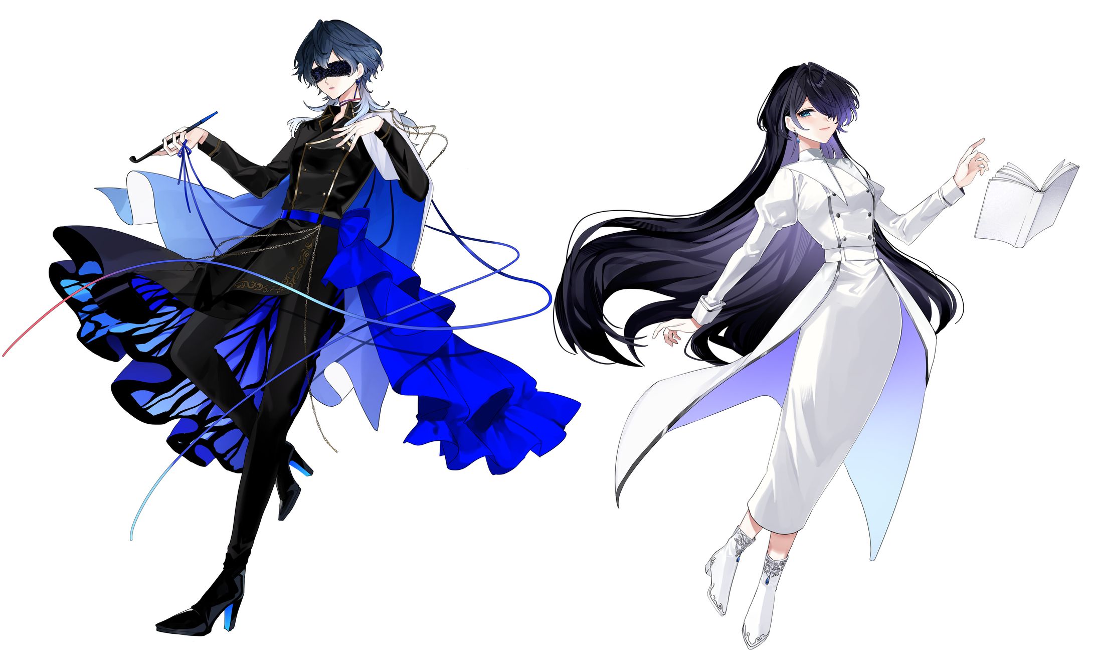 コミッション_中性的な人＋女性-1