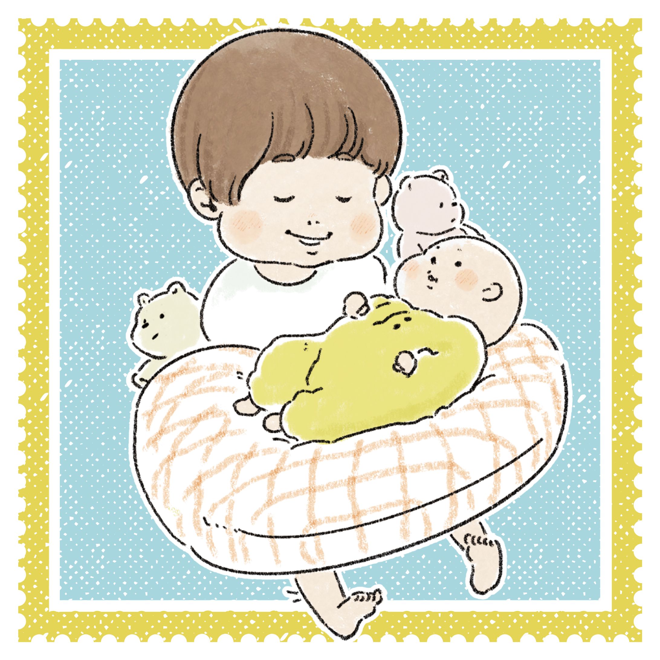 赤ちゃんとこどもイラスト①-1
