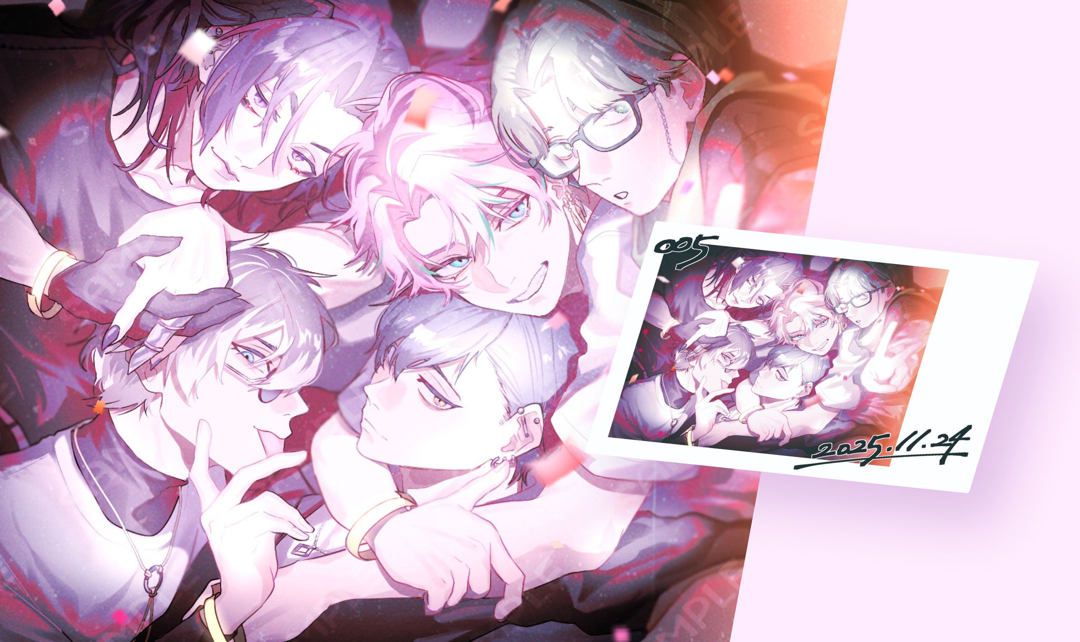 【work】ニケ様 チェキ風ステッカー-1