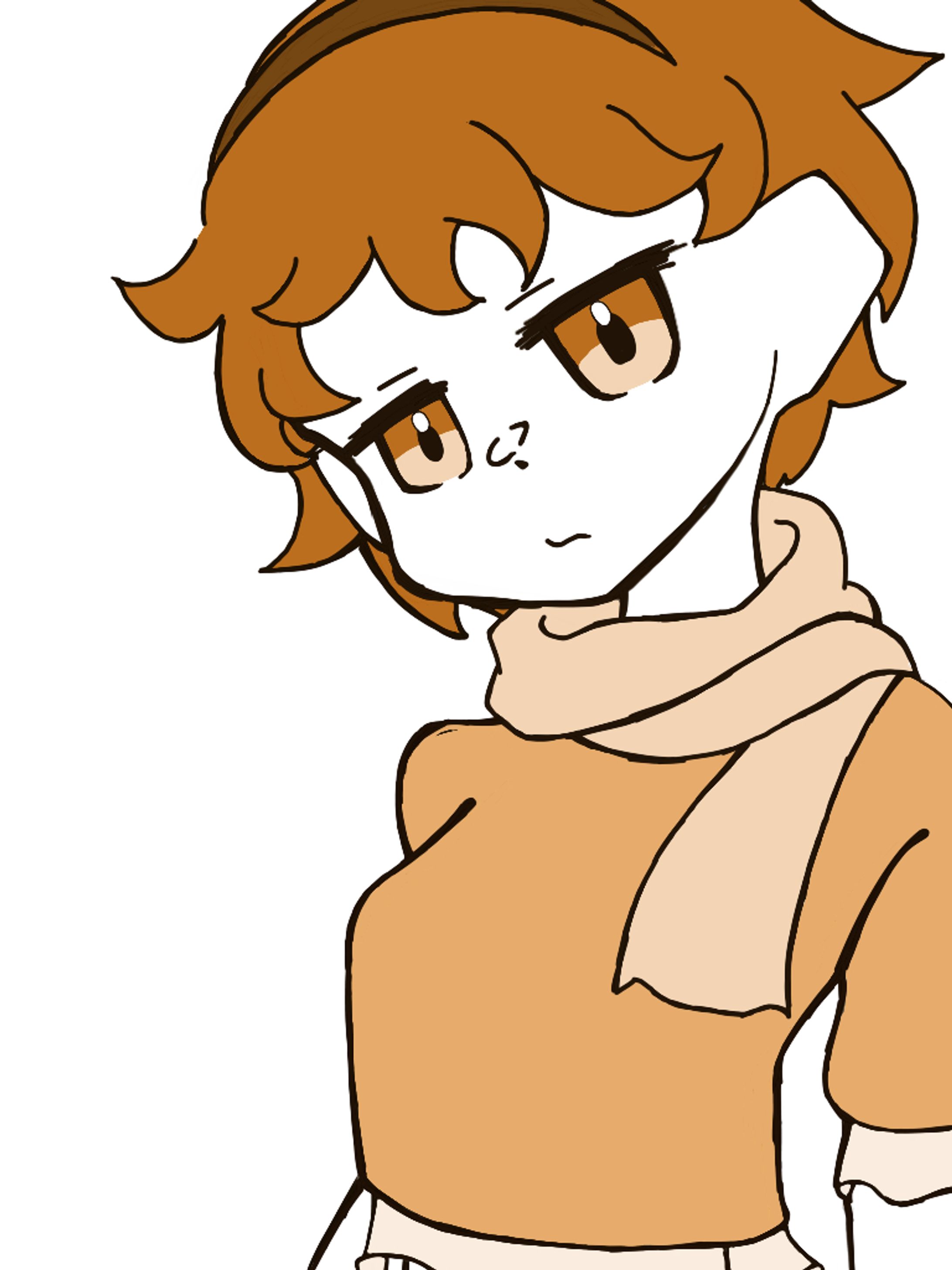 茶色系の子（レイヤー一枚）-1