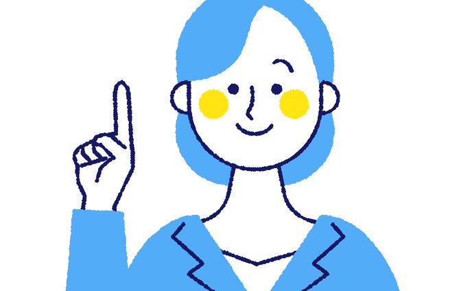 会社員女性のイラスト