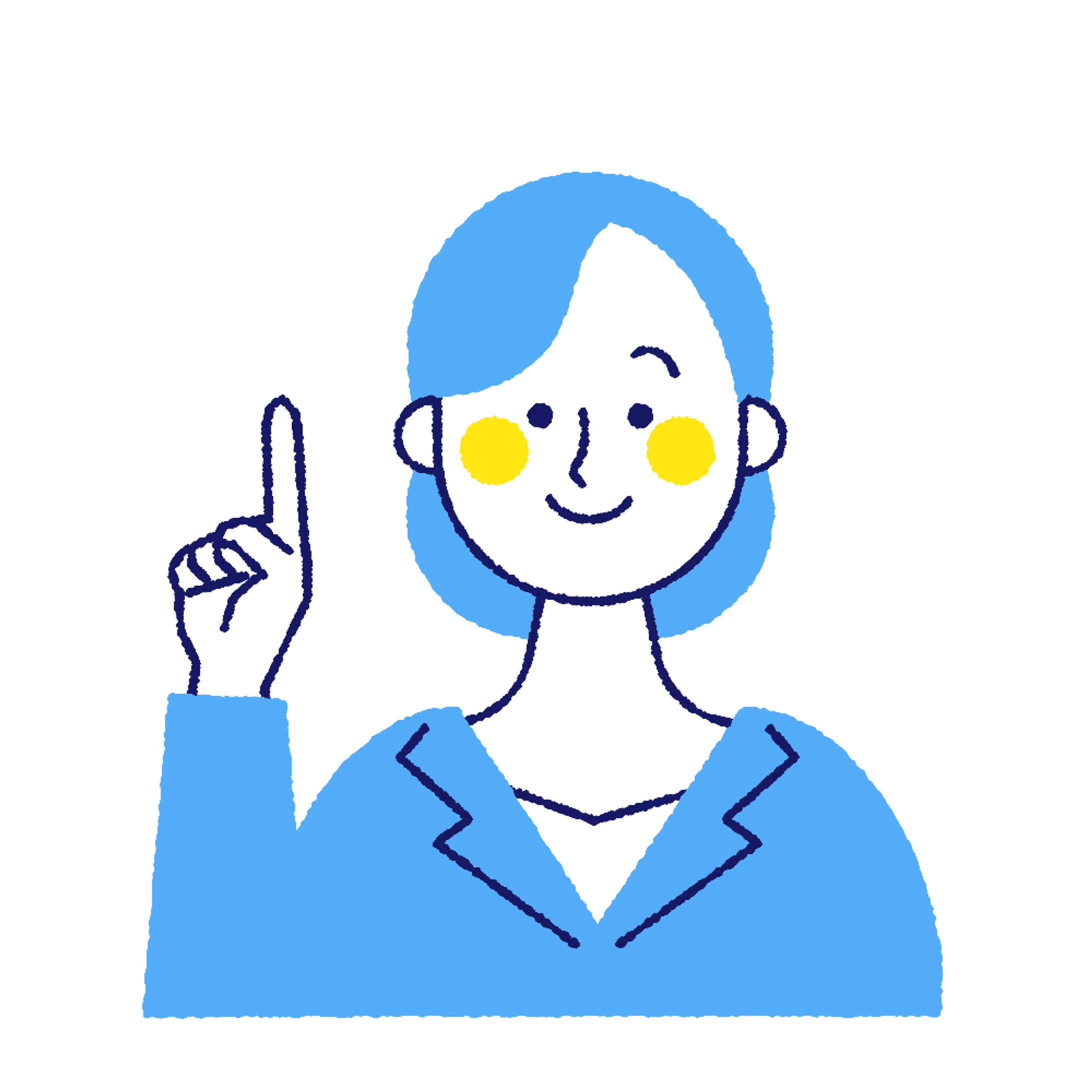 会社員女性のイラスト-1