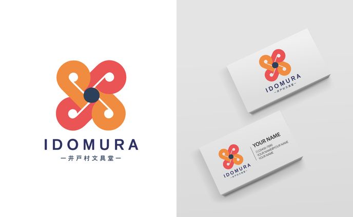 老舗文具店のロゴデザイン