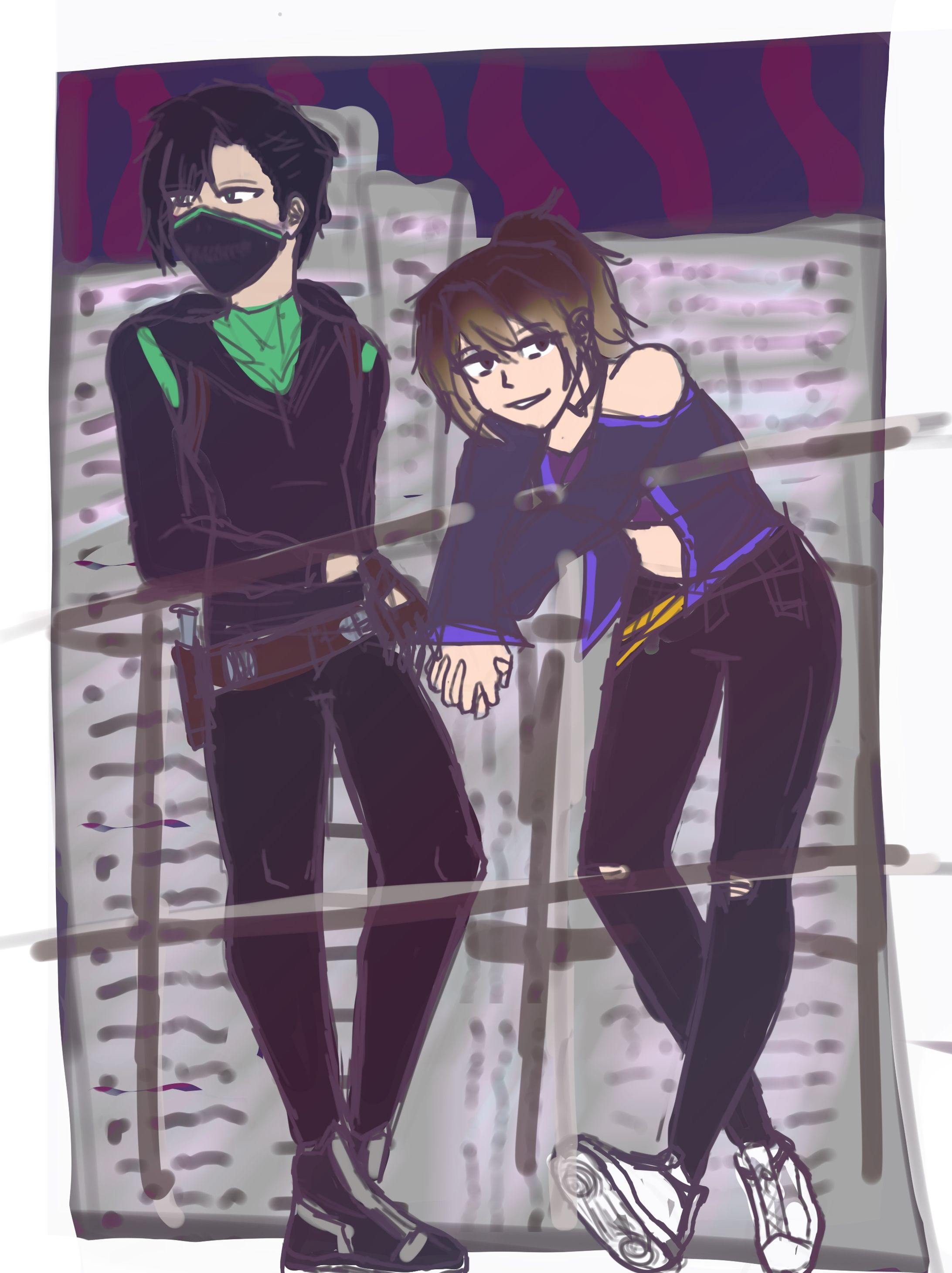 Reaper & Mari - Neon City Sketch [2022]-1