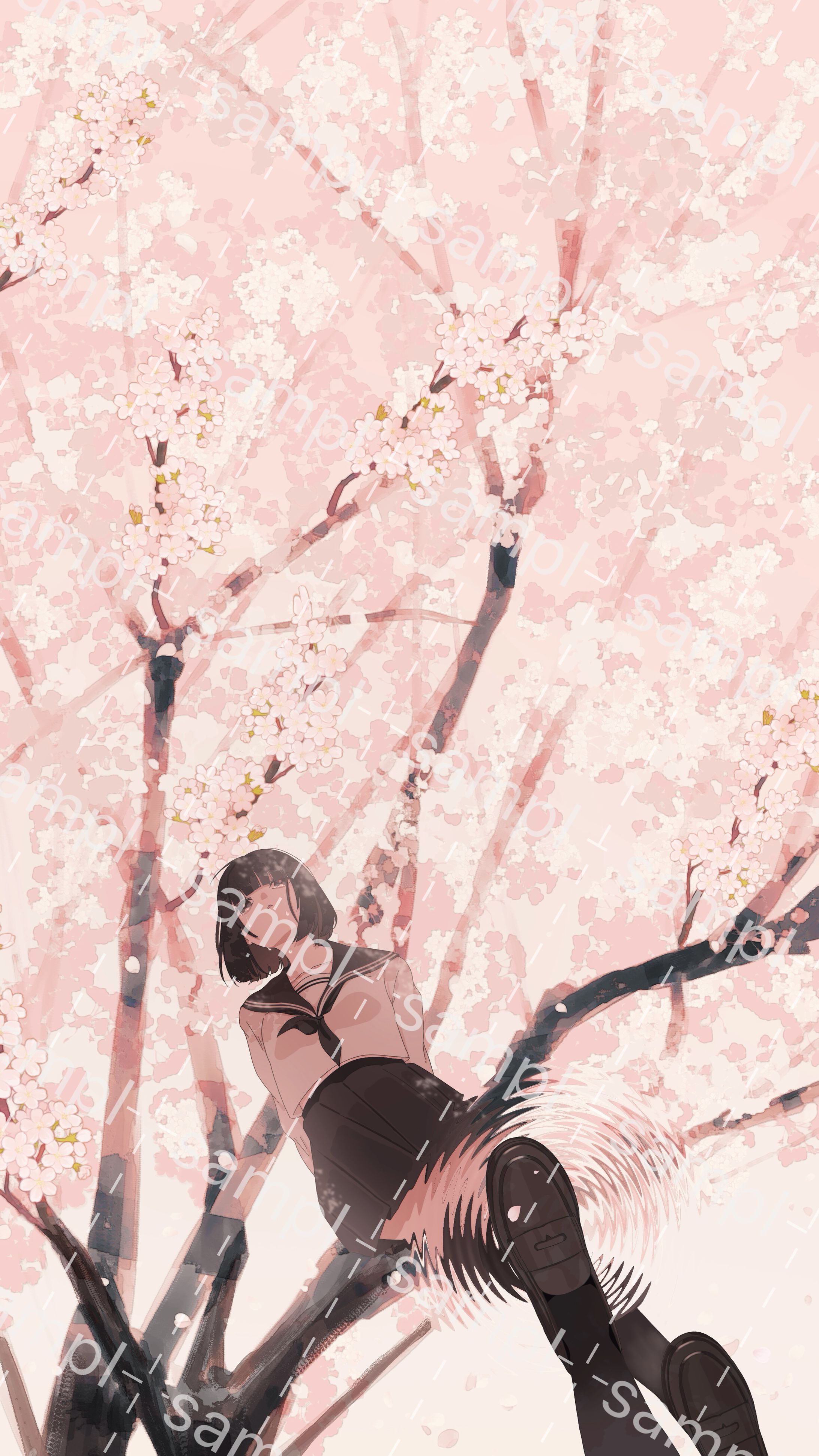 花霞（縦長のイラストです）-1