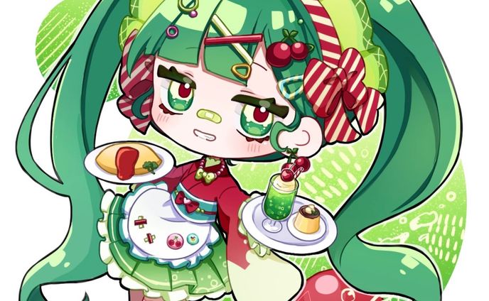 一次創作　喫茶店メニュー擬人化