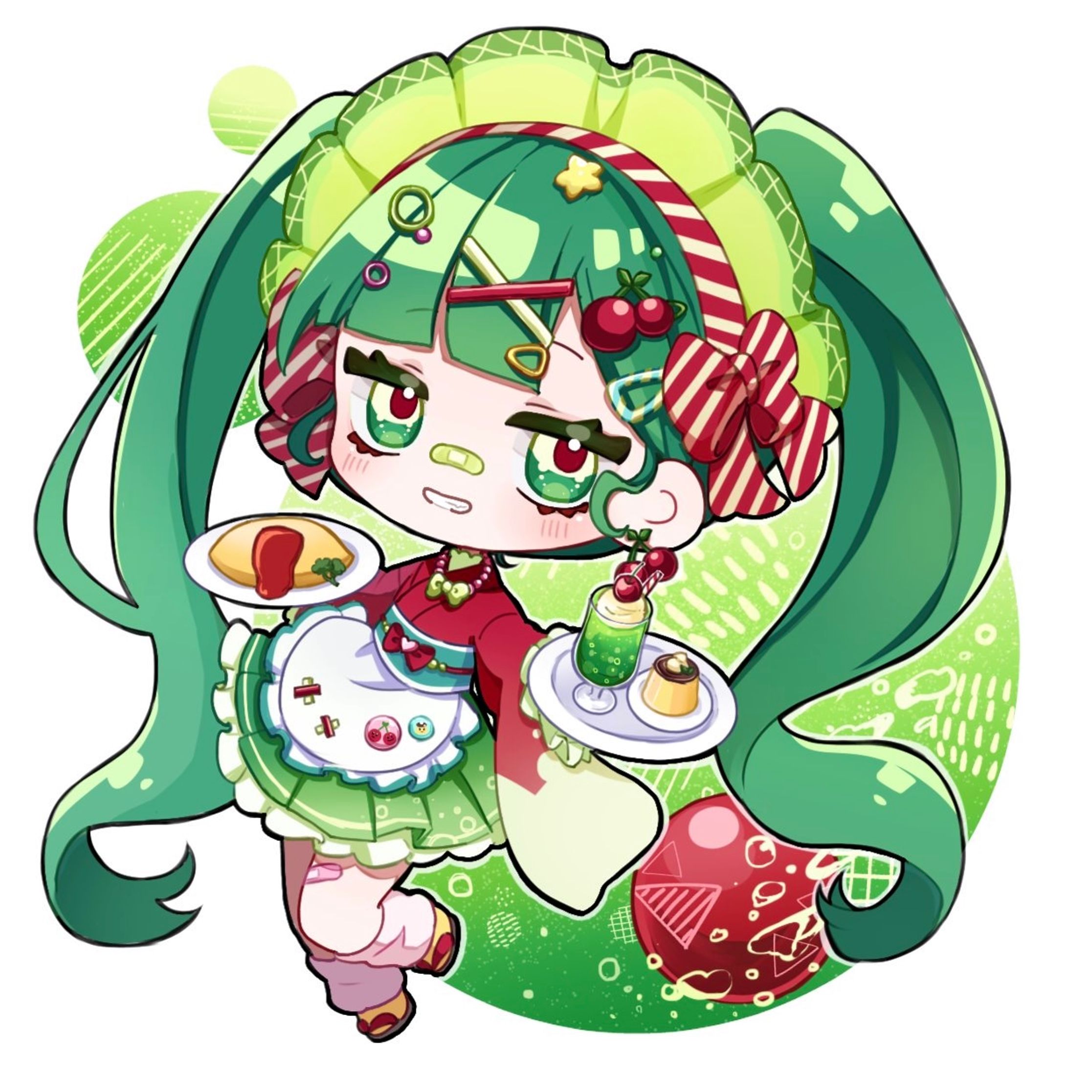 一次創作　喫茶店メニュー擬人化-1