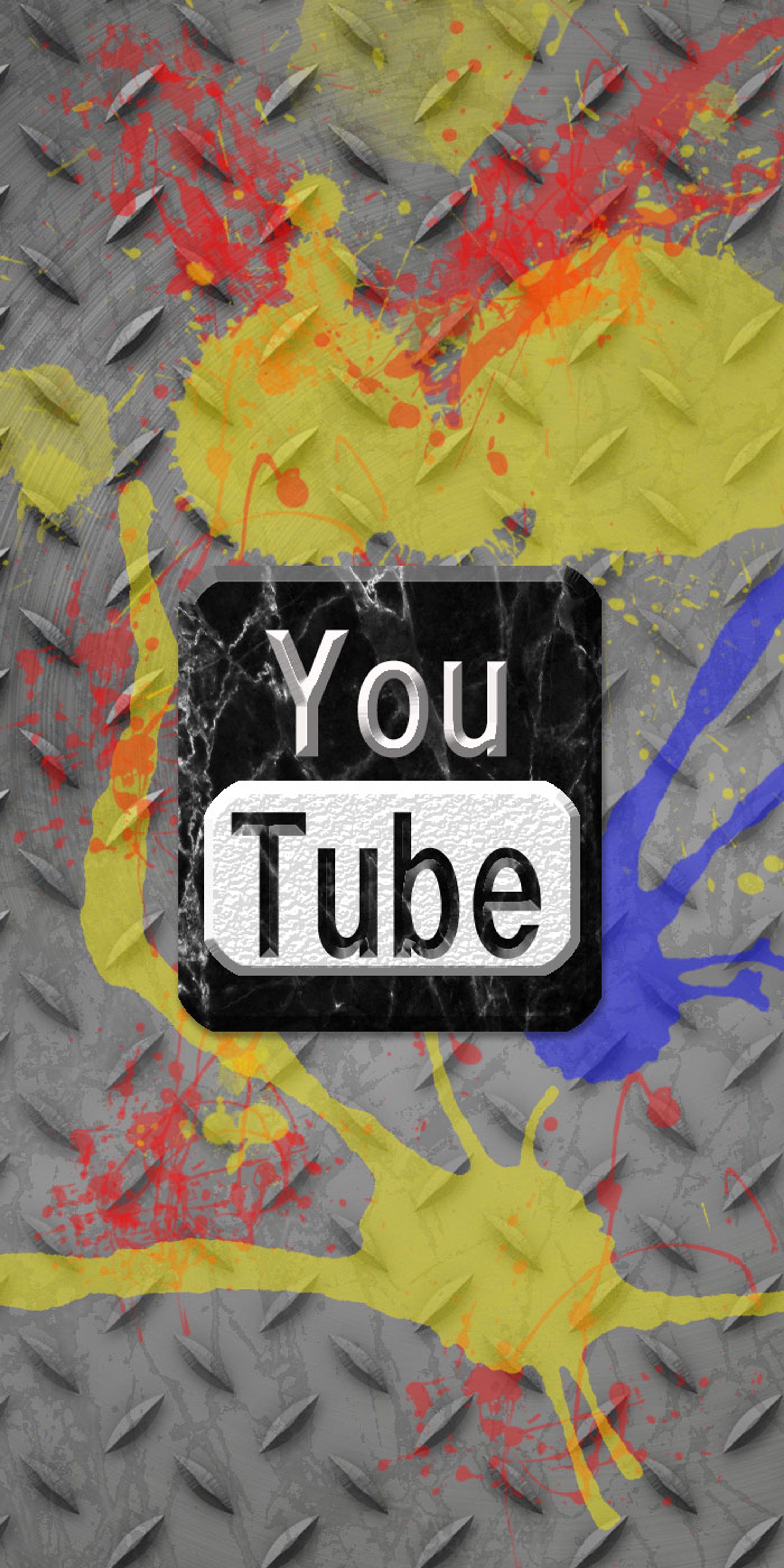 Youtubeロゴ風スマフォ壁紙-1