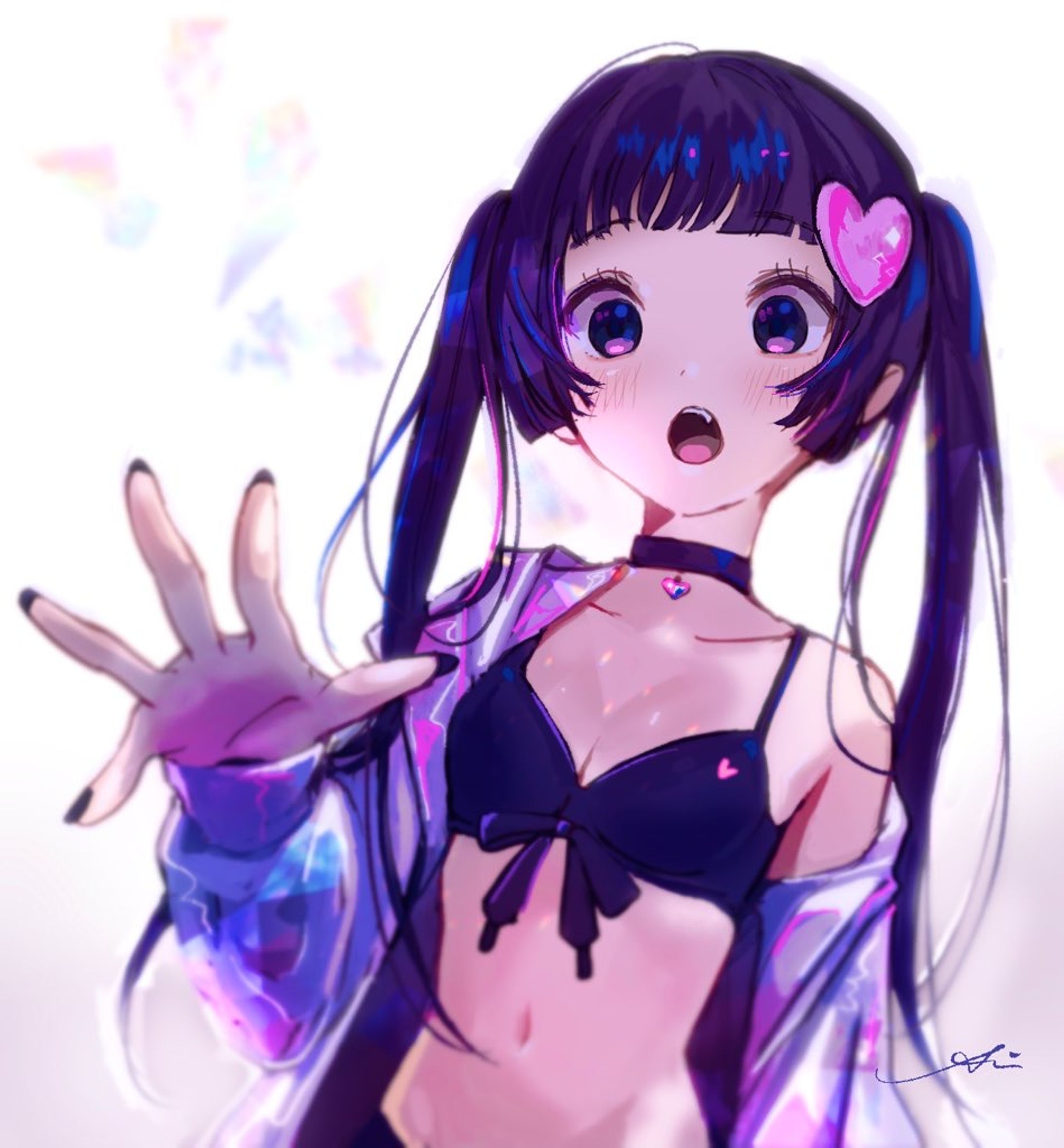 黒髪ツインテール-1
