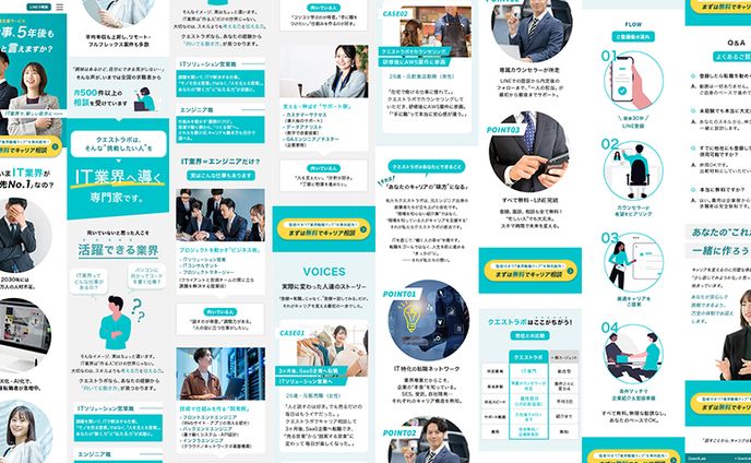 株式会社 クエストラボ様 人材LP（スマホ版）
