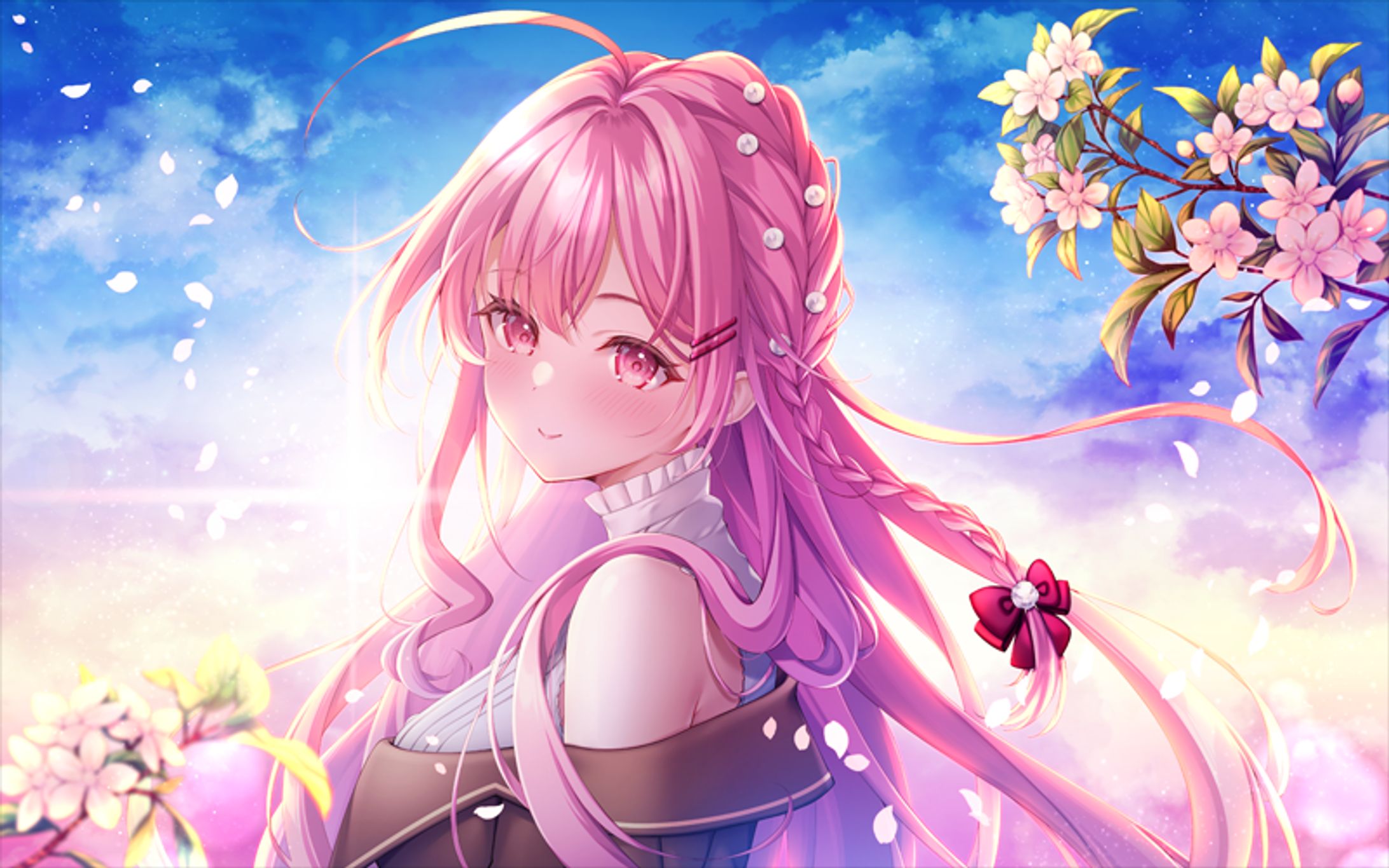 御崎ひよりさんオリジナル曲『君恋メロディ』MV用イラスト-1