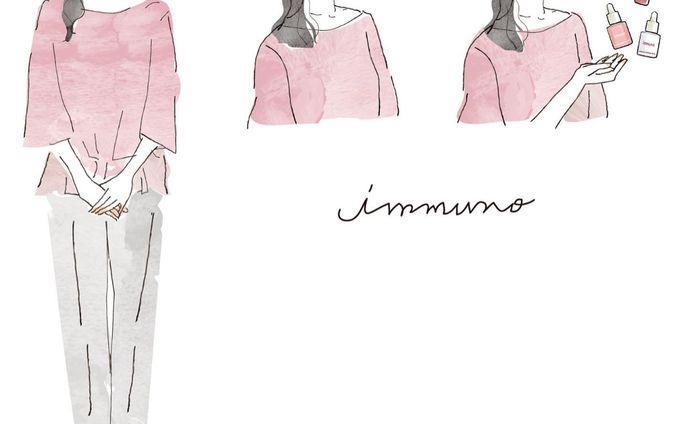 【お仕事】

クレンジングでお馴染みの「DUO」さんの姉妹品「immuno」さん公式サイトで似顔絵イラストを担当させていただきました。
開発者コラムページやその他でこれから使用予定です。

シリーズ品のコラムイラストを担当させて頂いたので順次お伝えできればと思います✨

「イミュノ」はプレミアアンチエイジングのオーガニックコスメ。
とても気になります✨