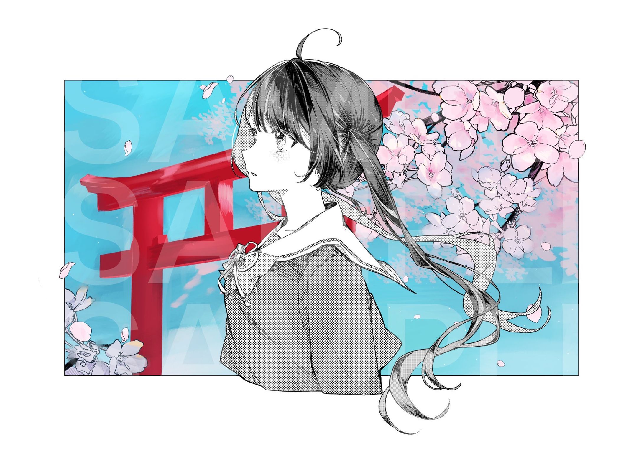 奈流芳るか様　アパレルコラボ用イラスト-1