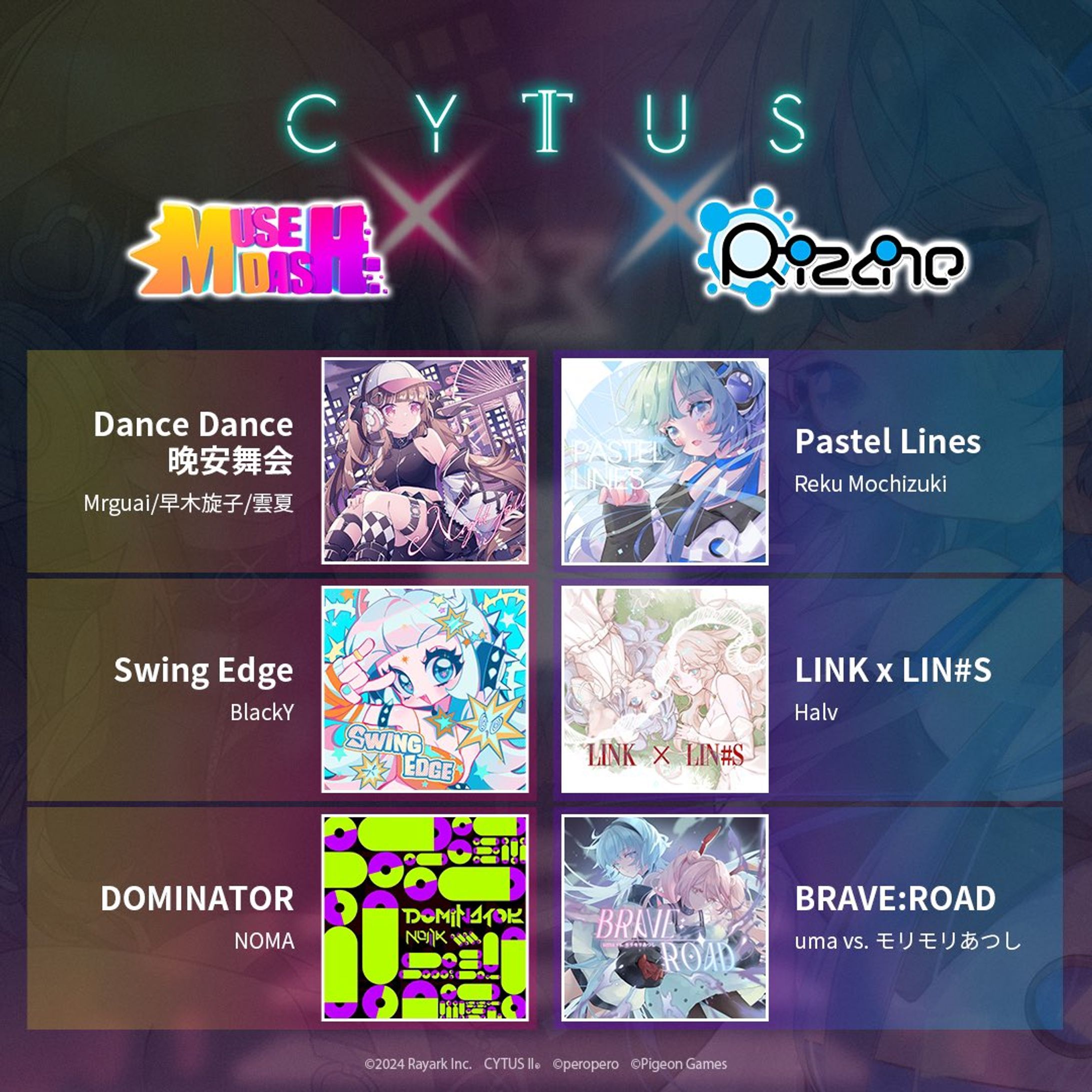 Rayark様『Cytus II』楽曲提供-1