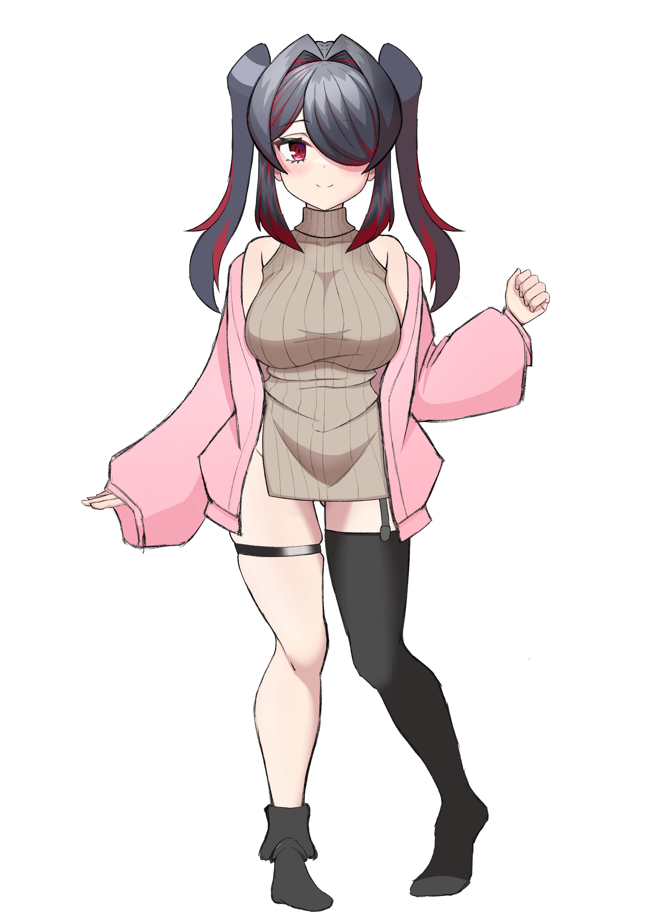 唄深あさり 全身(全裸差分有り)-1