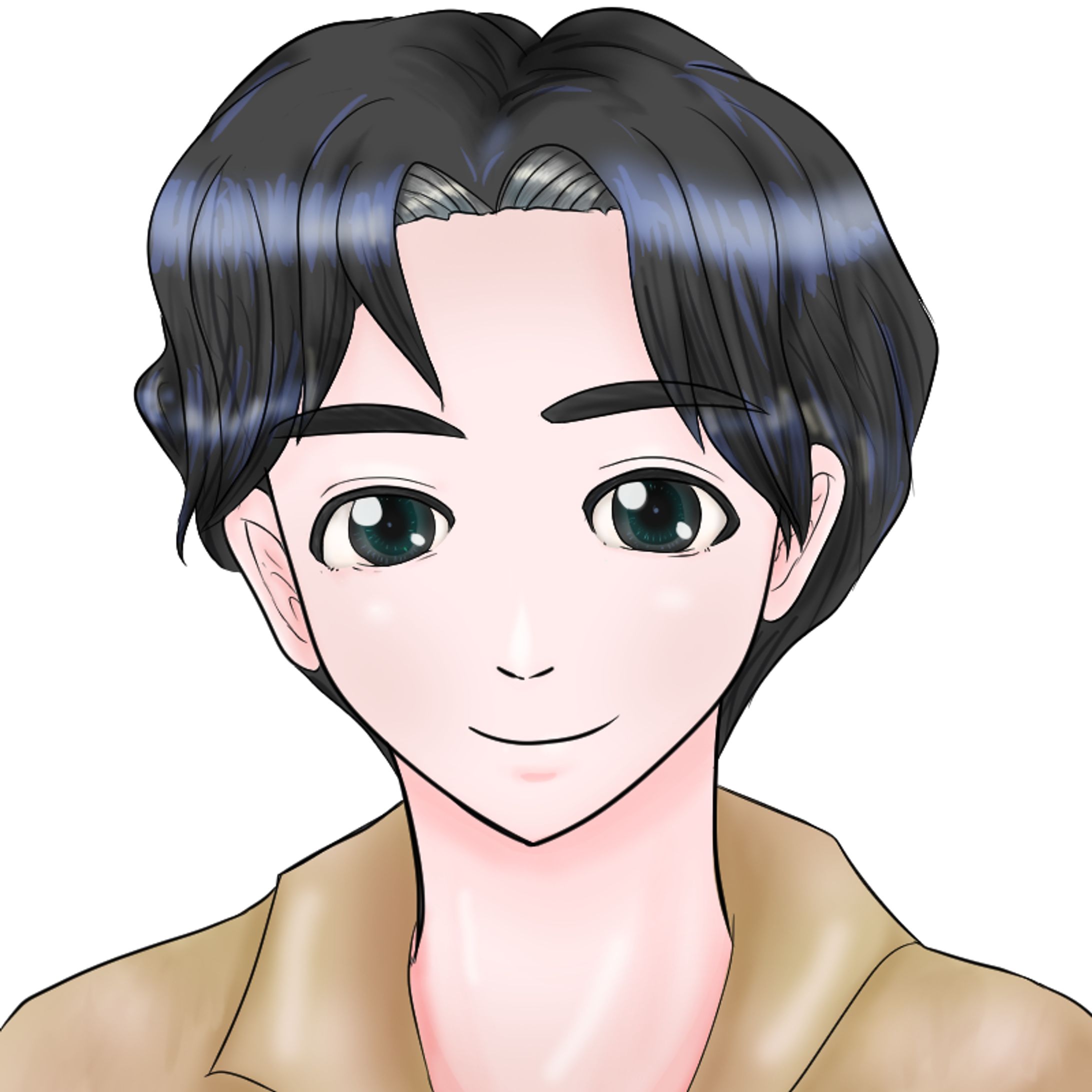 似顔絵　男性-1