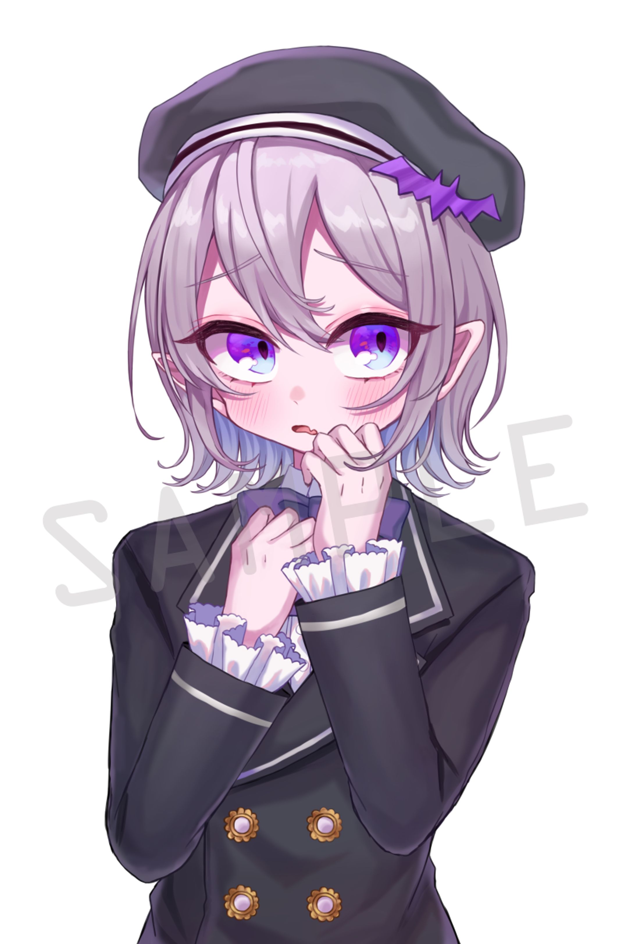 Vtuber 小紫ハヤテ様イラスト