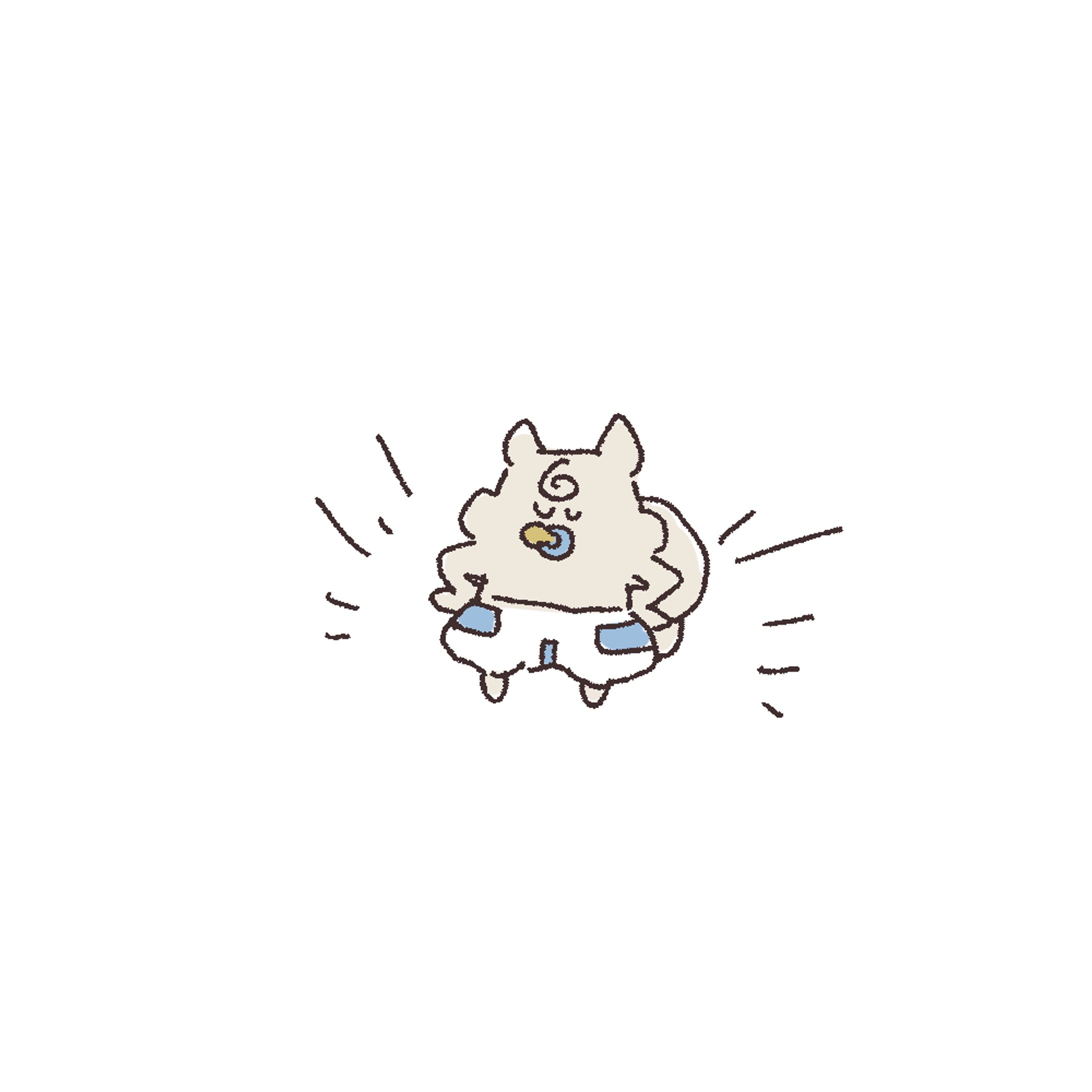 【絵日記】おむつの日-1
