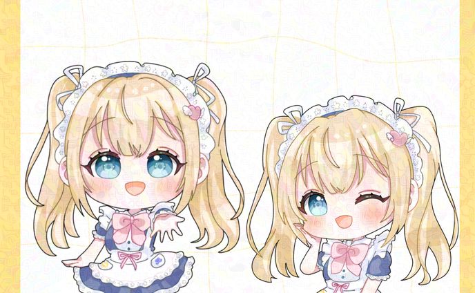 恋羽ましろ様 ミニキャラ2点