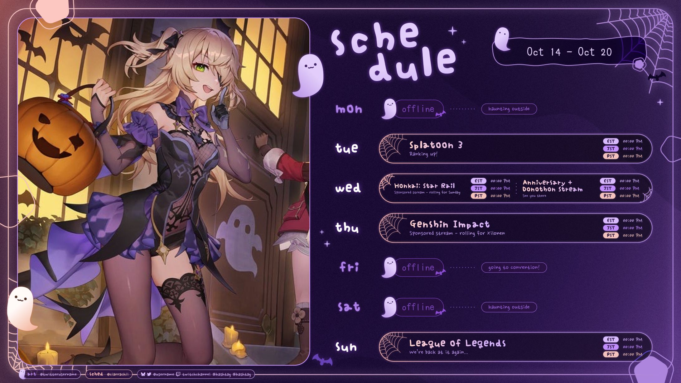 Spooky Time - Schedule-1