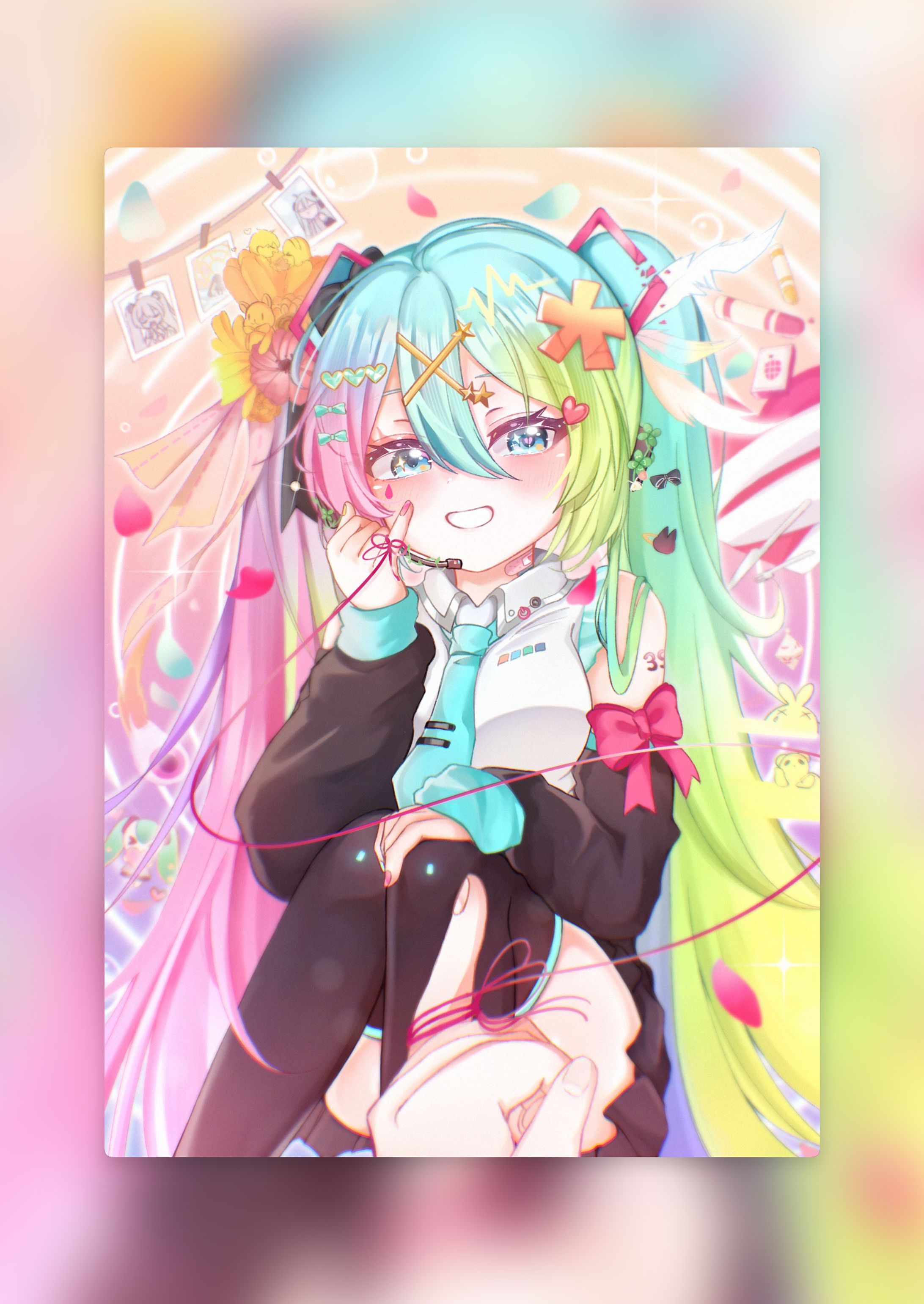 イラスト_初音ミク_ミクの日_愛言葉V-1