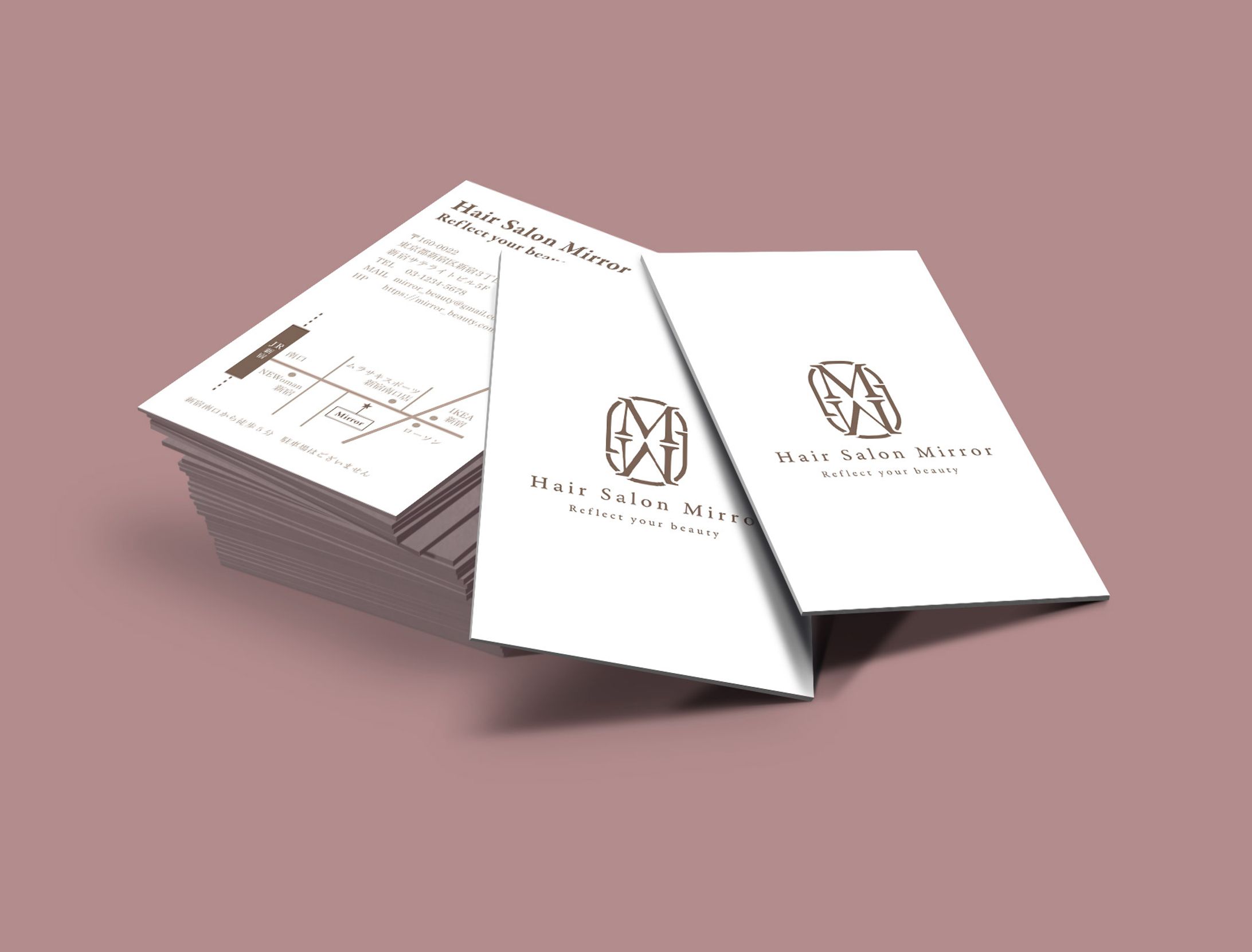 美容室　ショップカード-1