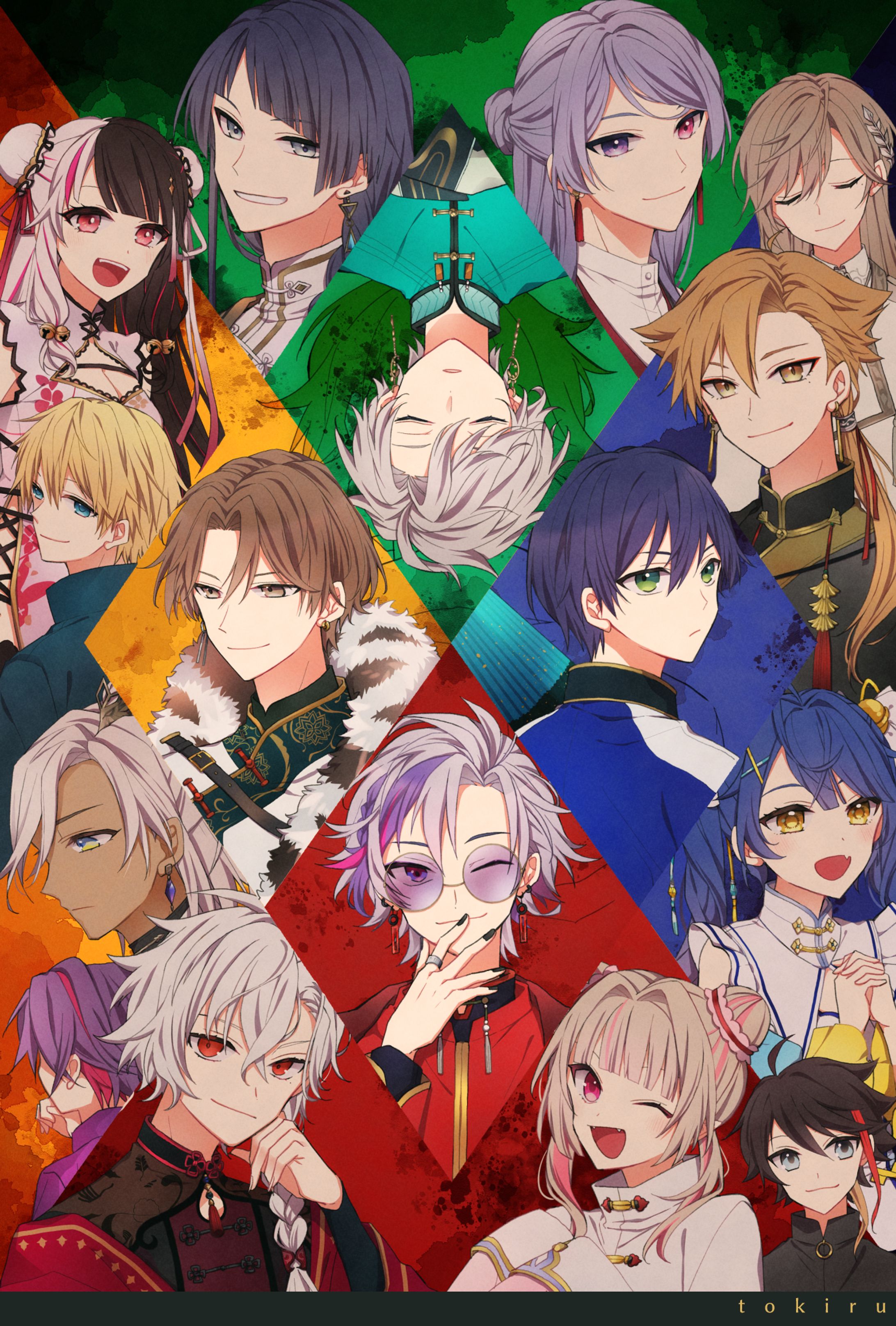 【SAMPLEまとめ】大人数イラスト-1