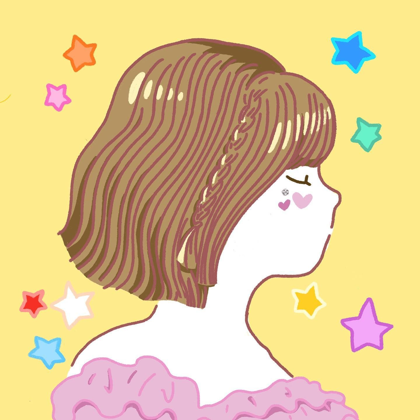 アクセントな三つ編みヘアーの女の子 niziuが虹プロの時から好きなので